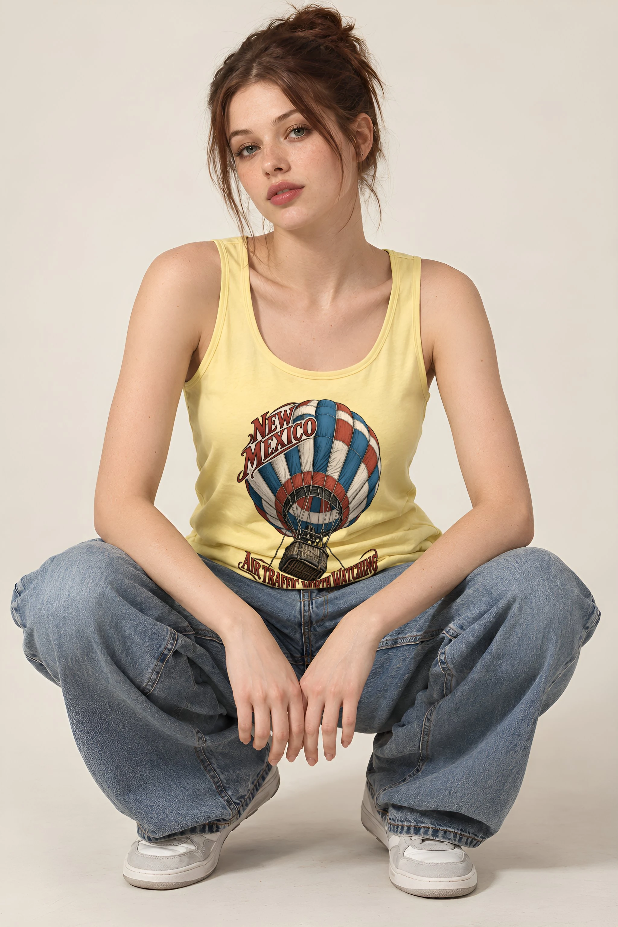 "New Mexico Air Traffic" Unisex Jersey Tank
