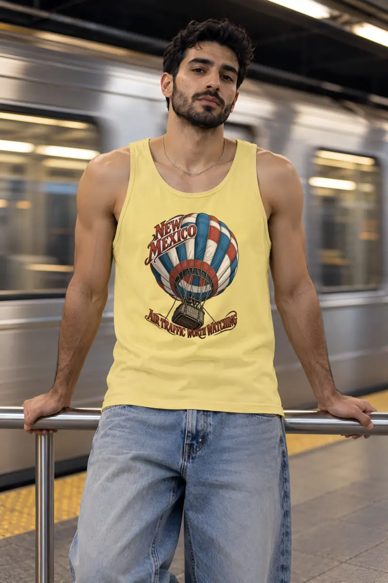 "New Mexico Air Traffic" Unisex Jersey Tank