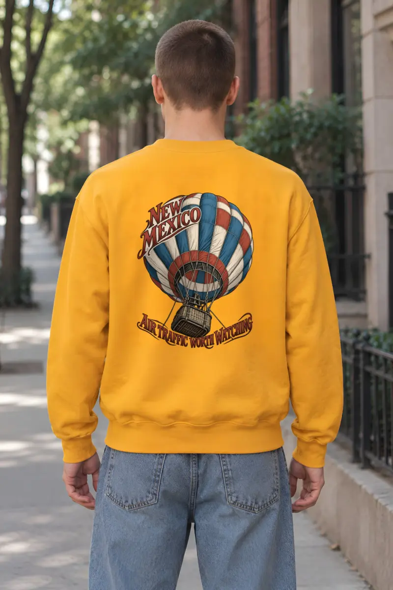 “New Mexico Air Traffic Worth Watching” Heavy Blend Unisex Crewneck Sweatshirt