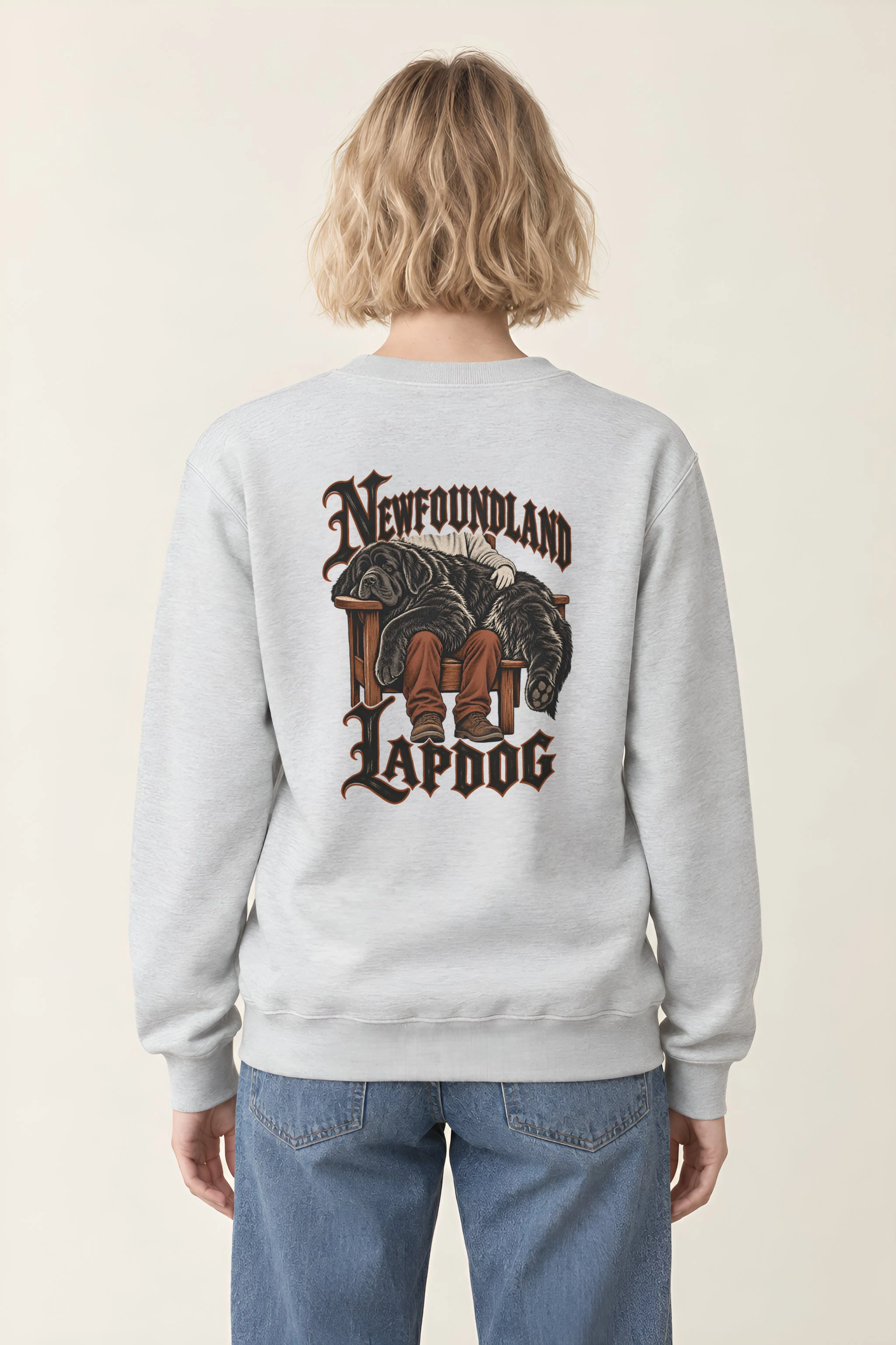 "Newfoundland Lapdog" Heavy Blend Unisex Crewneck Sweatshirt