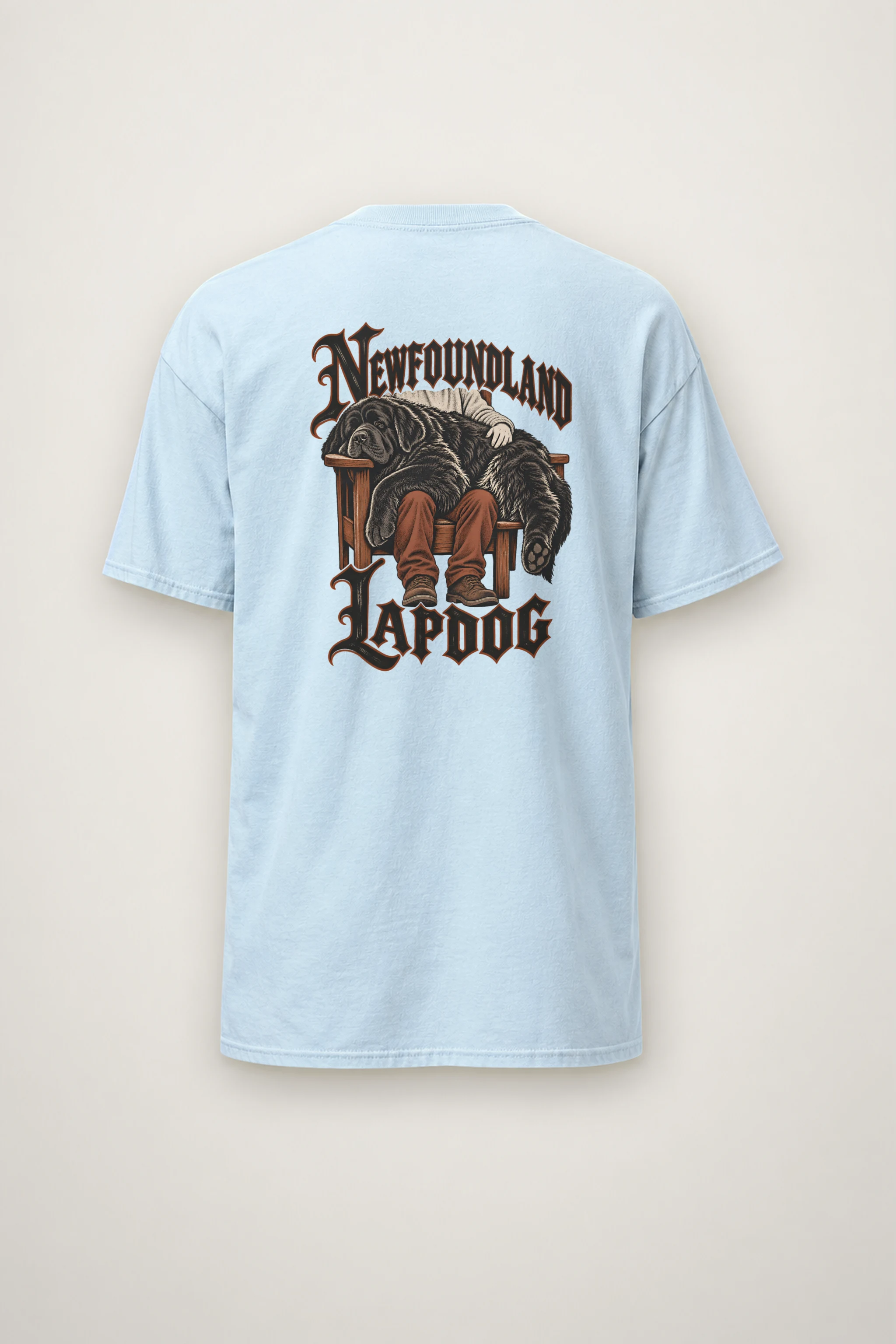 "Newfoundland Lapdog" Heavyweight Unisex Crewneck T-shirt