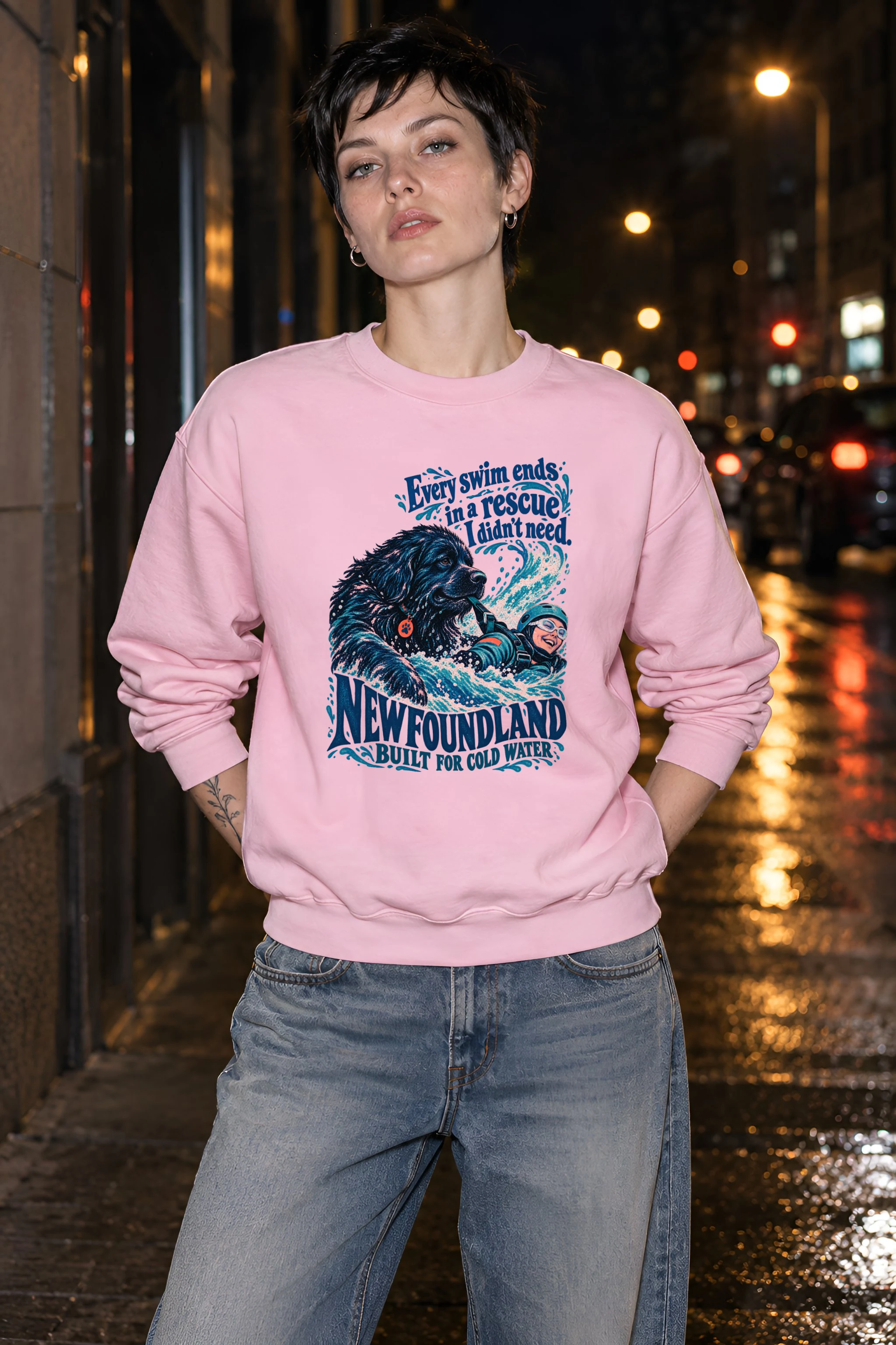 "Newfoundland Rescue" Unisex Crewneck Sweatshirt