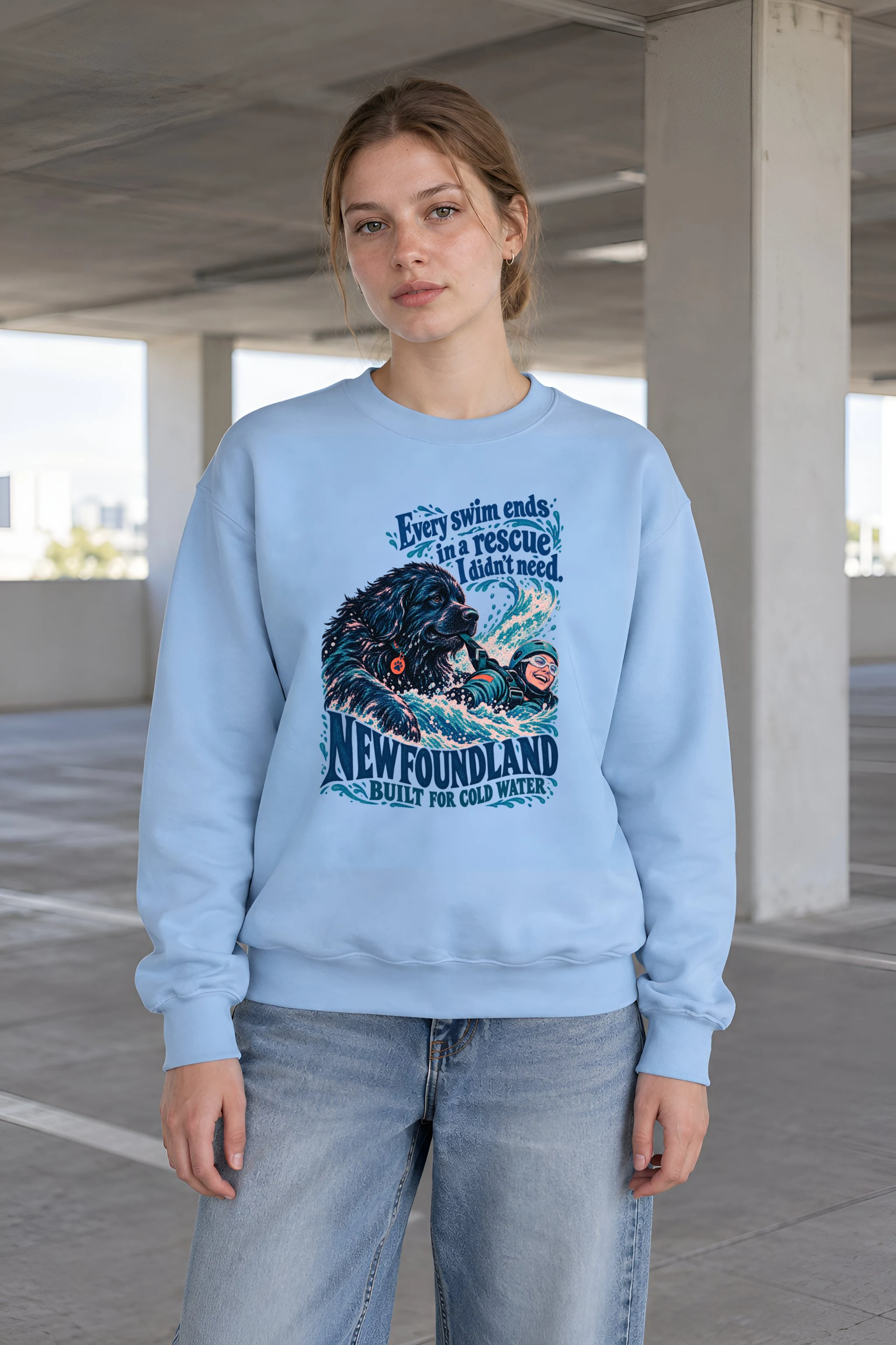 "Newfoundland Rescue" Unisex Crewneck Sweatshirt