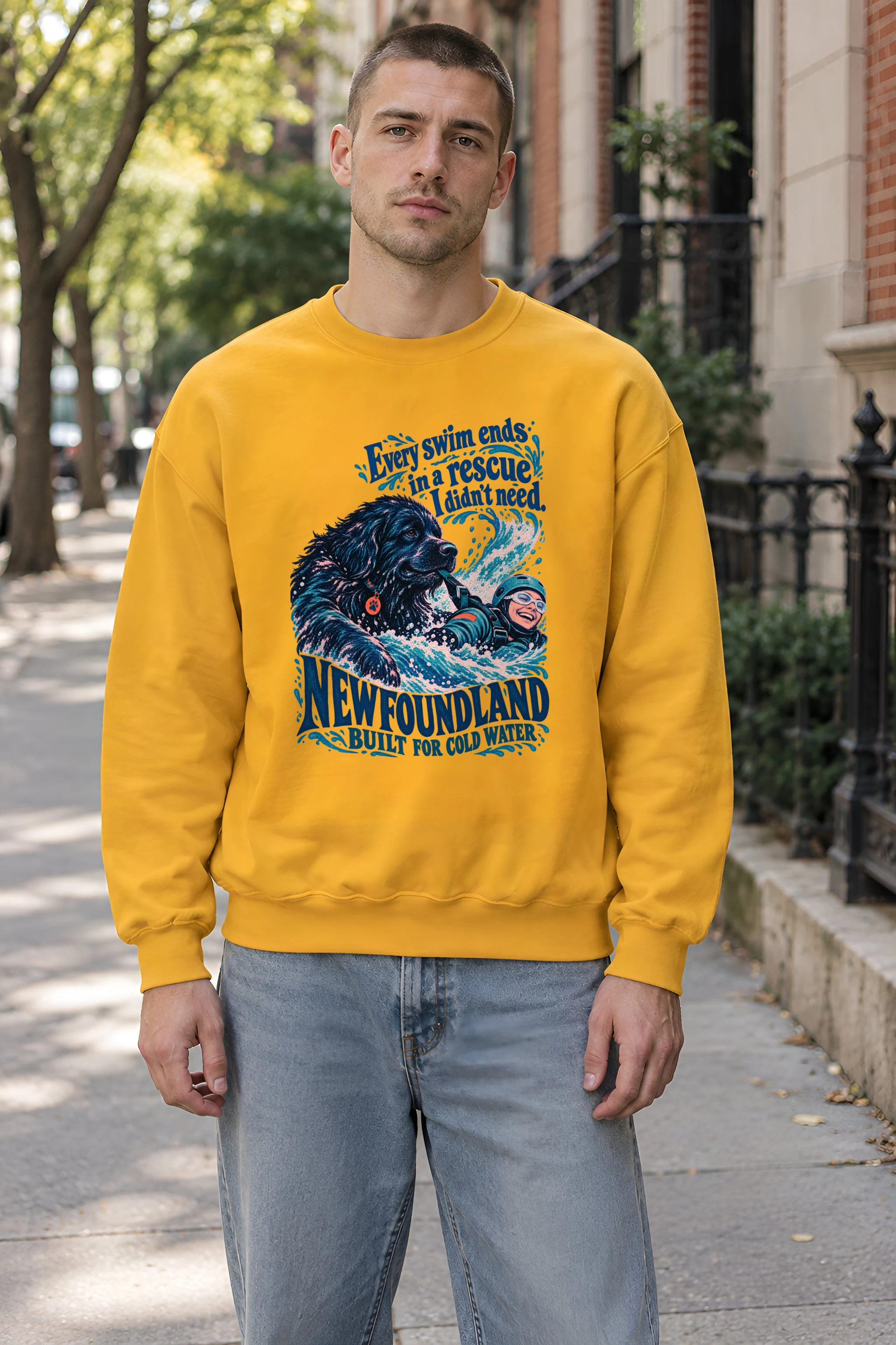 "Newfoundland Rescue" Unisex Crewneck Sweatshirt
