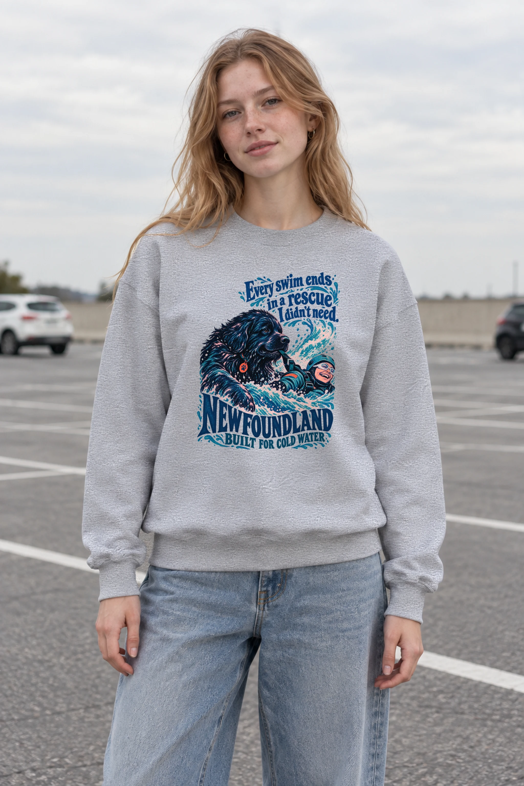 "Newfoundland Rescue" Unisex Crewneck Sweatshirt