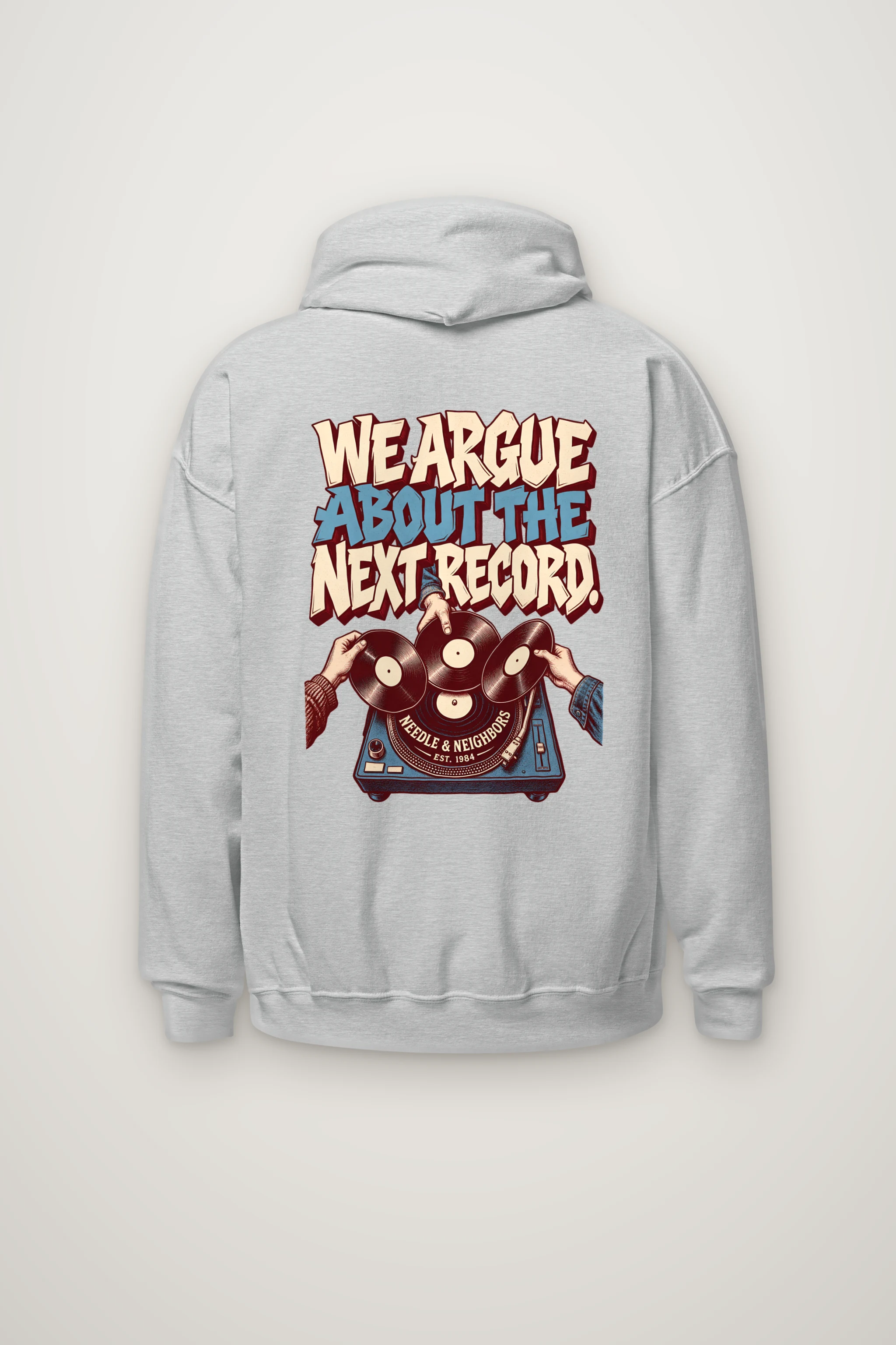 "Next Record Debate" Heavy Blend Unisex Pullover Hoodie