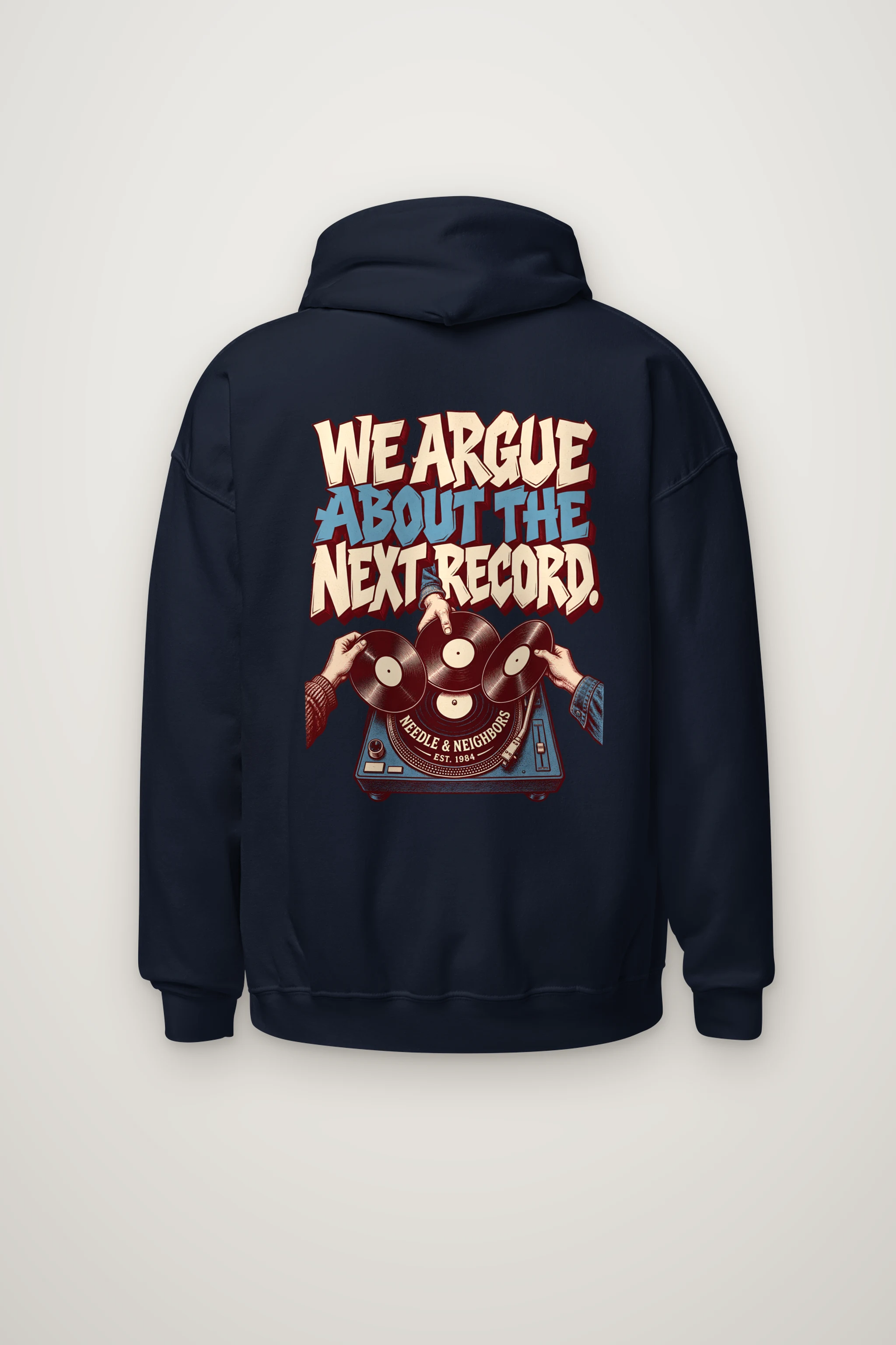"Next Record Debate" Heavy Blend Unisex Pullover Hoodie