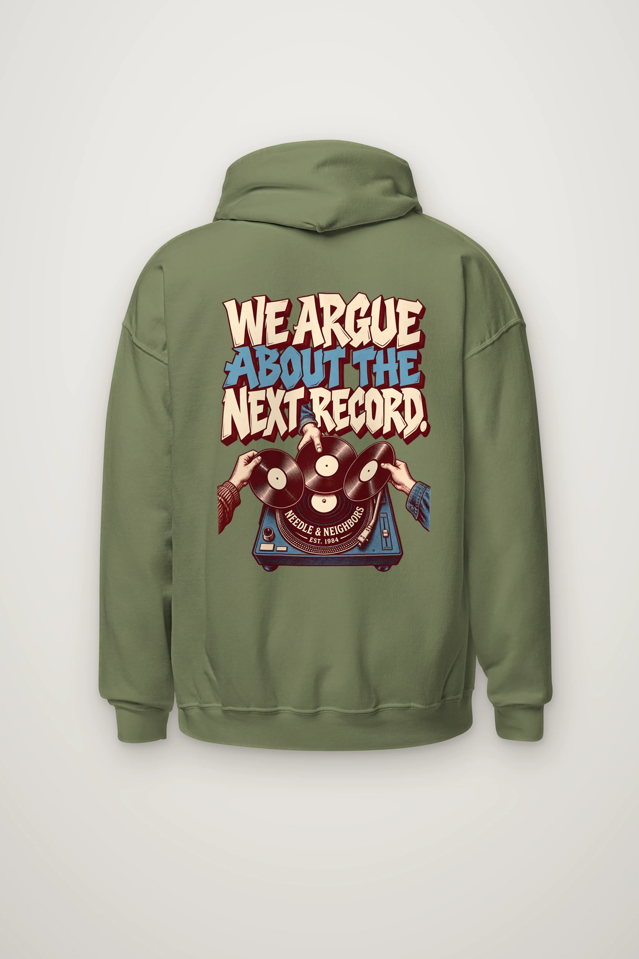 "Next Record Debate" Heavy Blend Unisex Pullover Hoodie