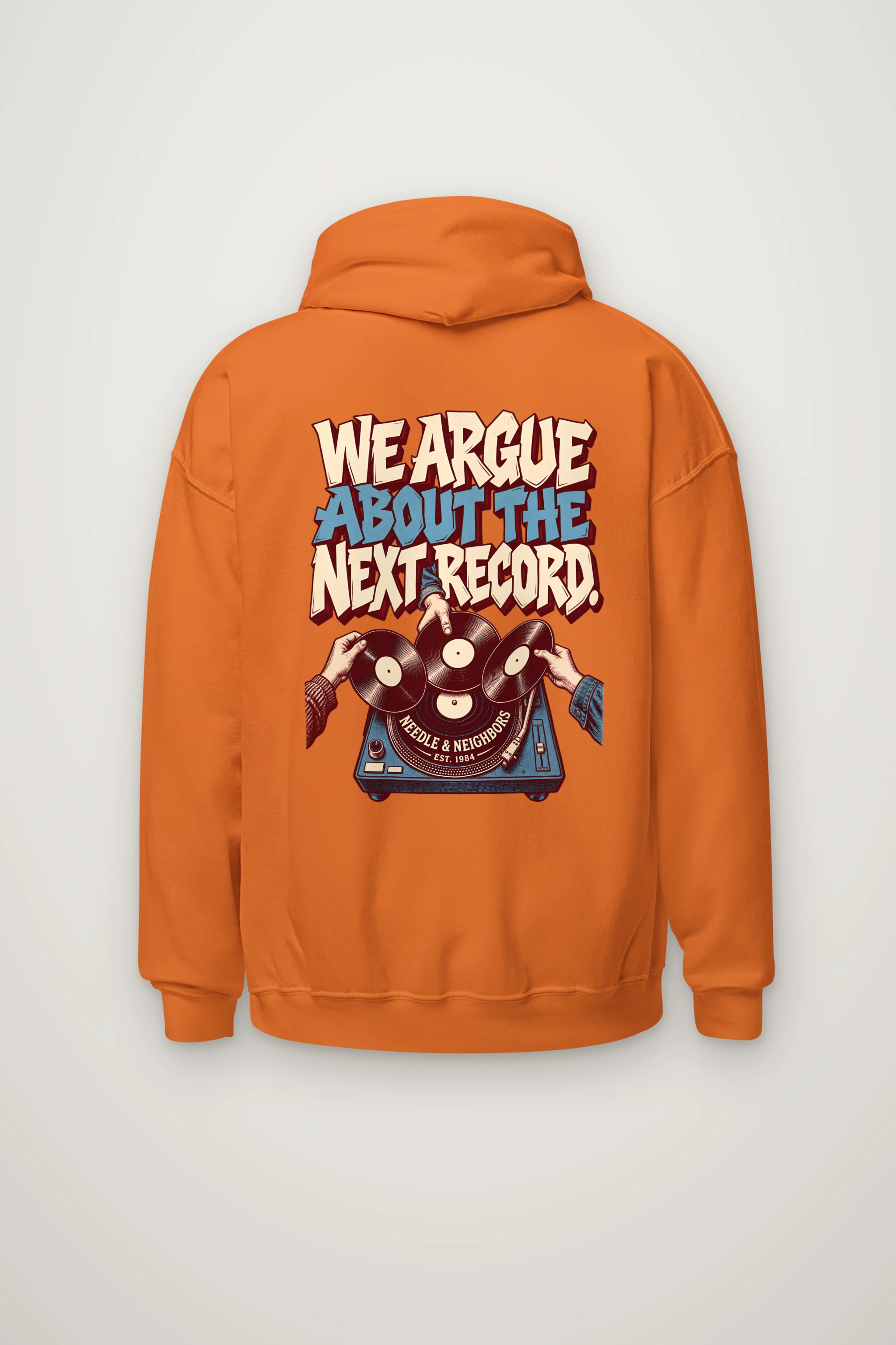 "Next Record Debate" Heavy Blend Unisex Pullover Hoodie