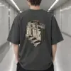 "Next Time Hire Movers" Men's Oversized Heavyweight Crewneck T-Shirt