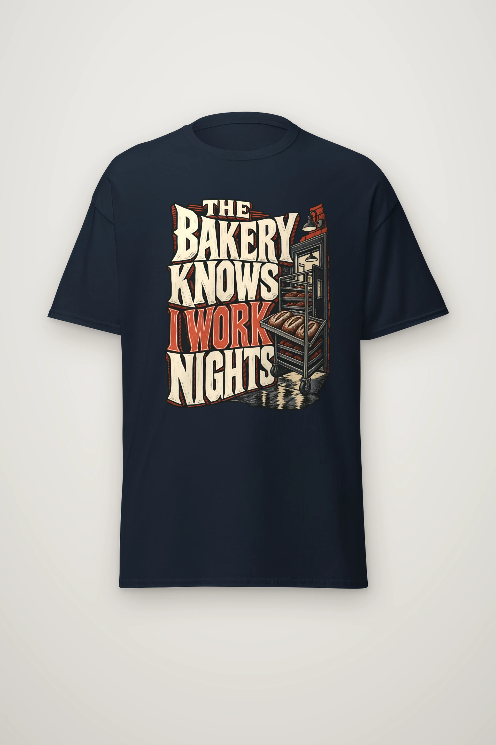 "Night Bakery Rack" Heavyweight Unisex Crewneck T-shirt