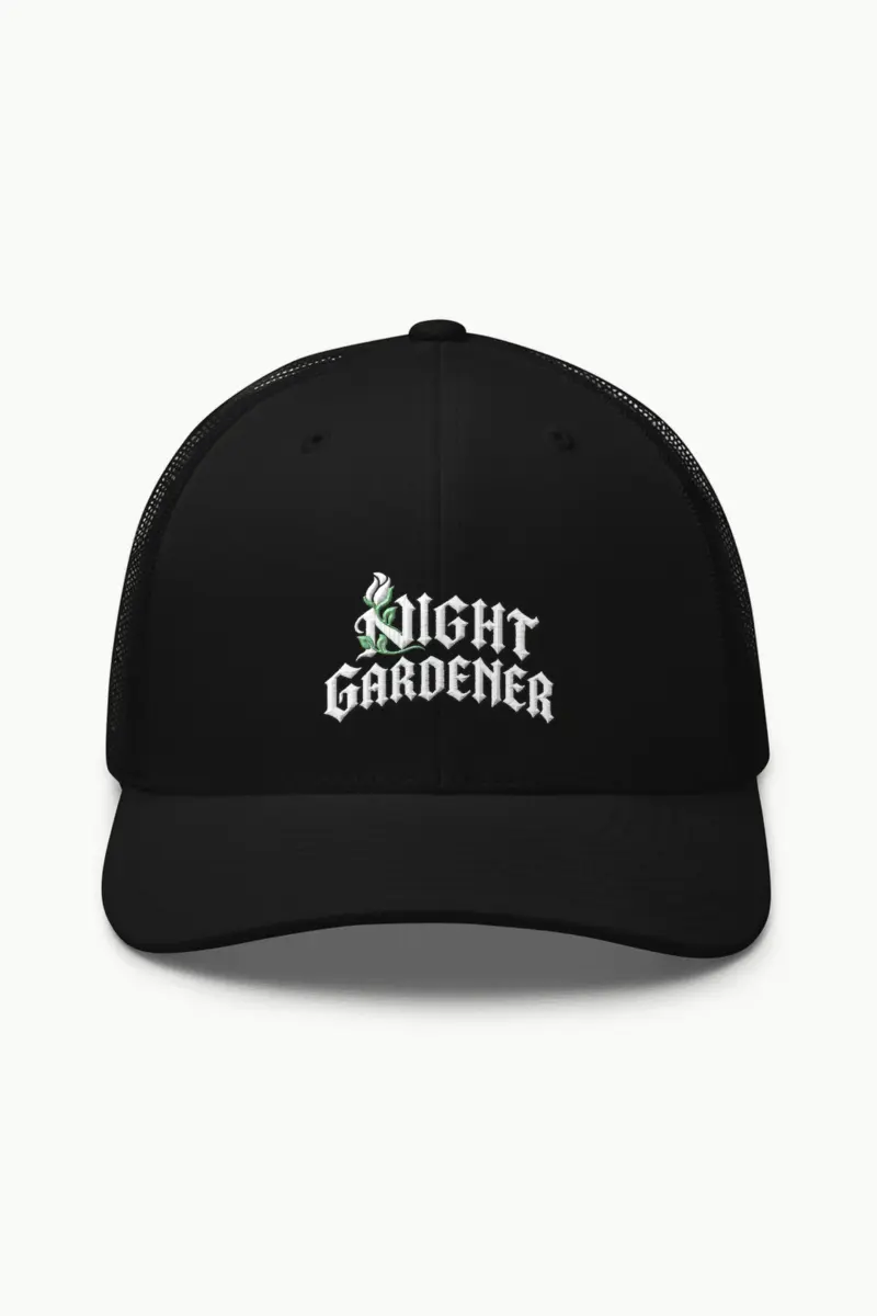 "Night Gardener" Retro Trucker Cap · Embroidered