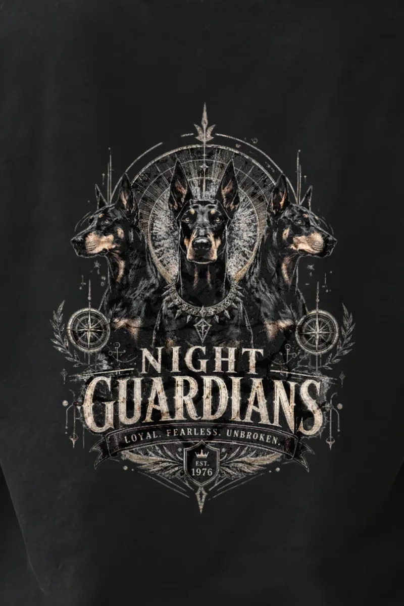"Night guardians" Heavyweight Unisex Crewneck T-shirt