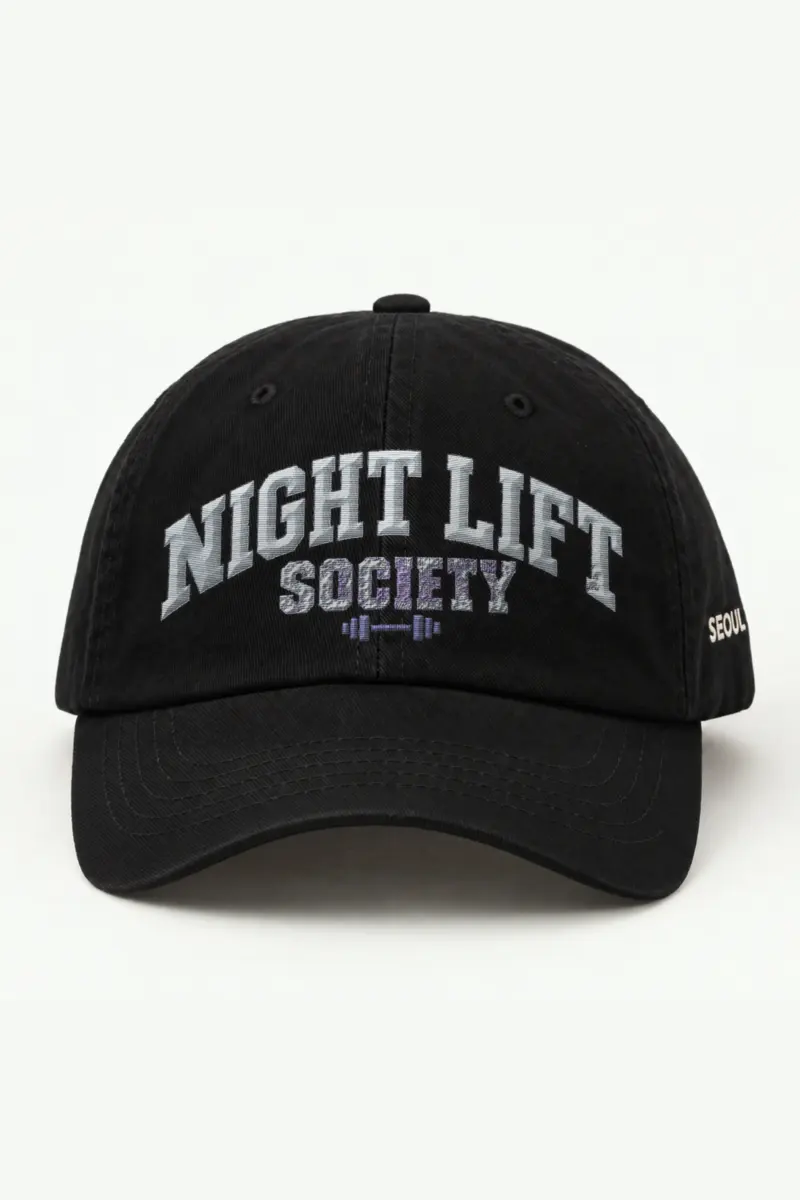 "Night Lift Society" Classic Dad Hat · Embroidered — black/cap-front