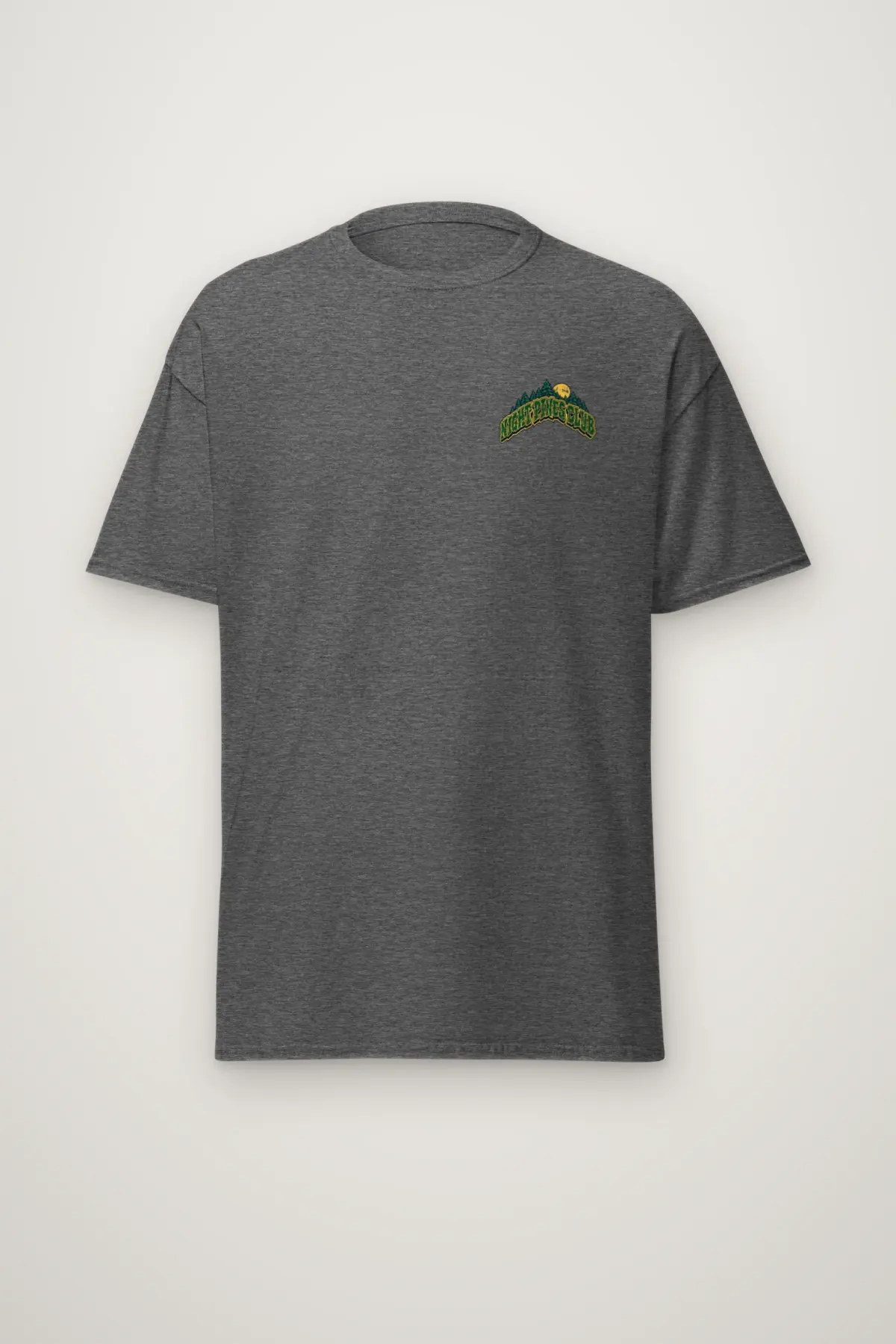 "Night Pines Club" Heavyweight Unisex Crewneck T-shirt