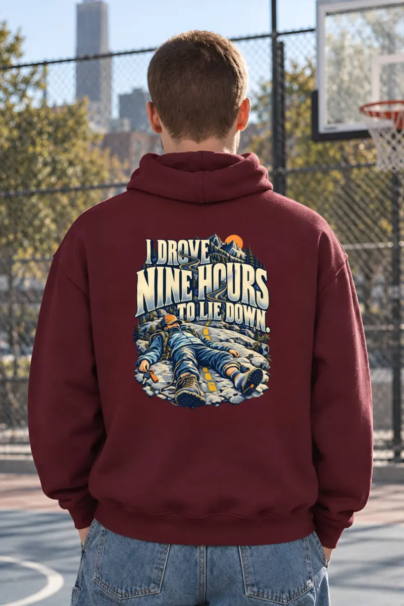 “Nine Hours Down” Unisex Pullover Hoodie