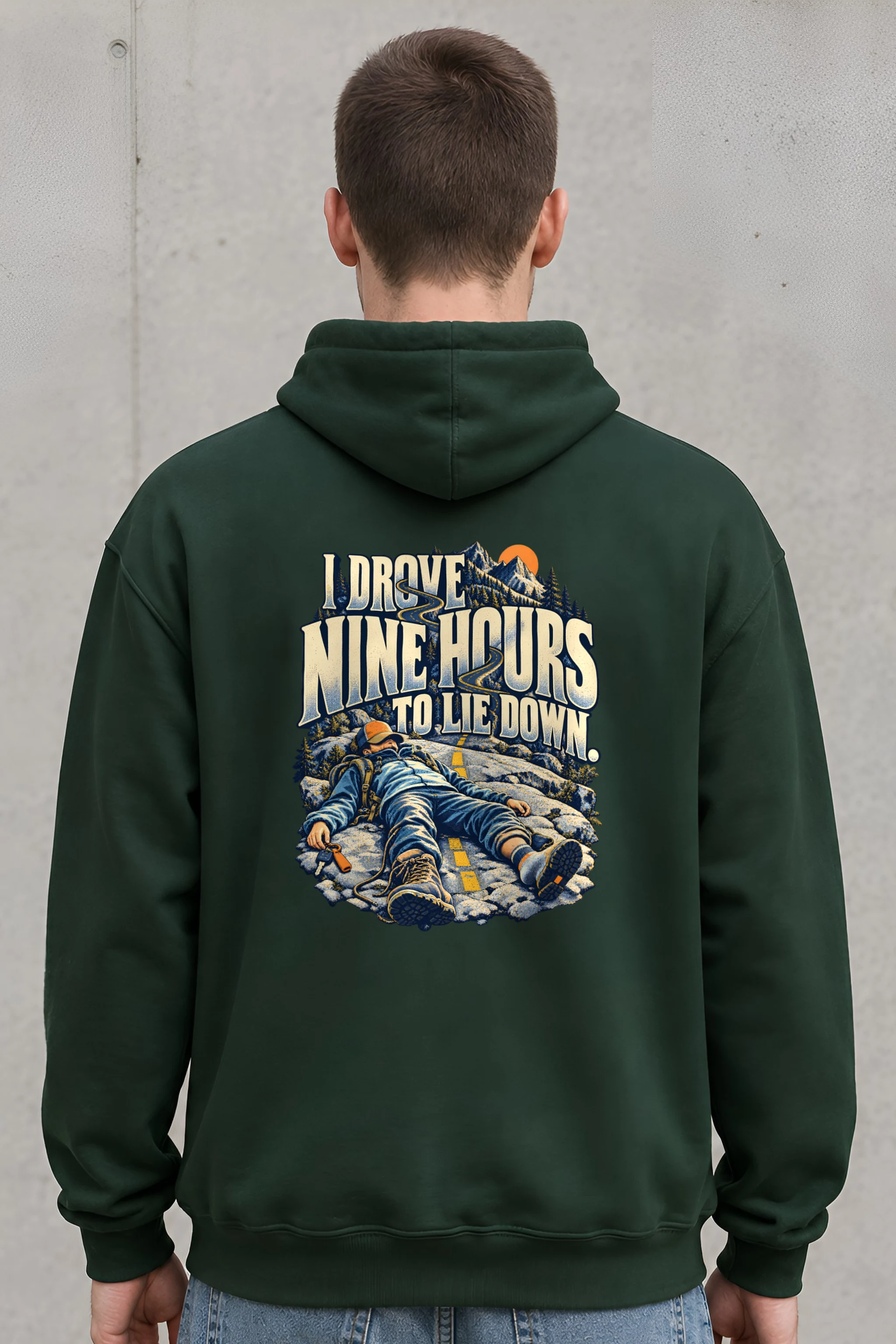 "Nine Hours Down" Unisex Pullover Hoodie