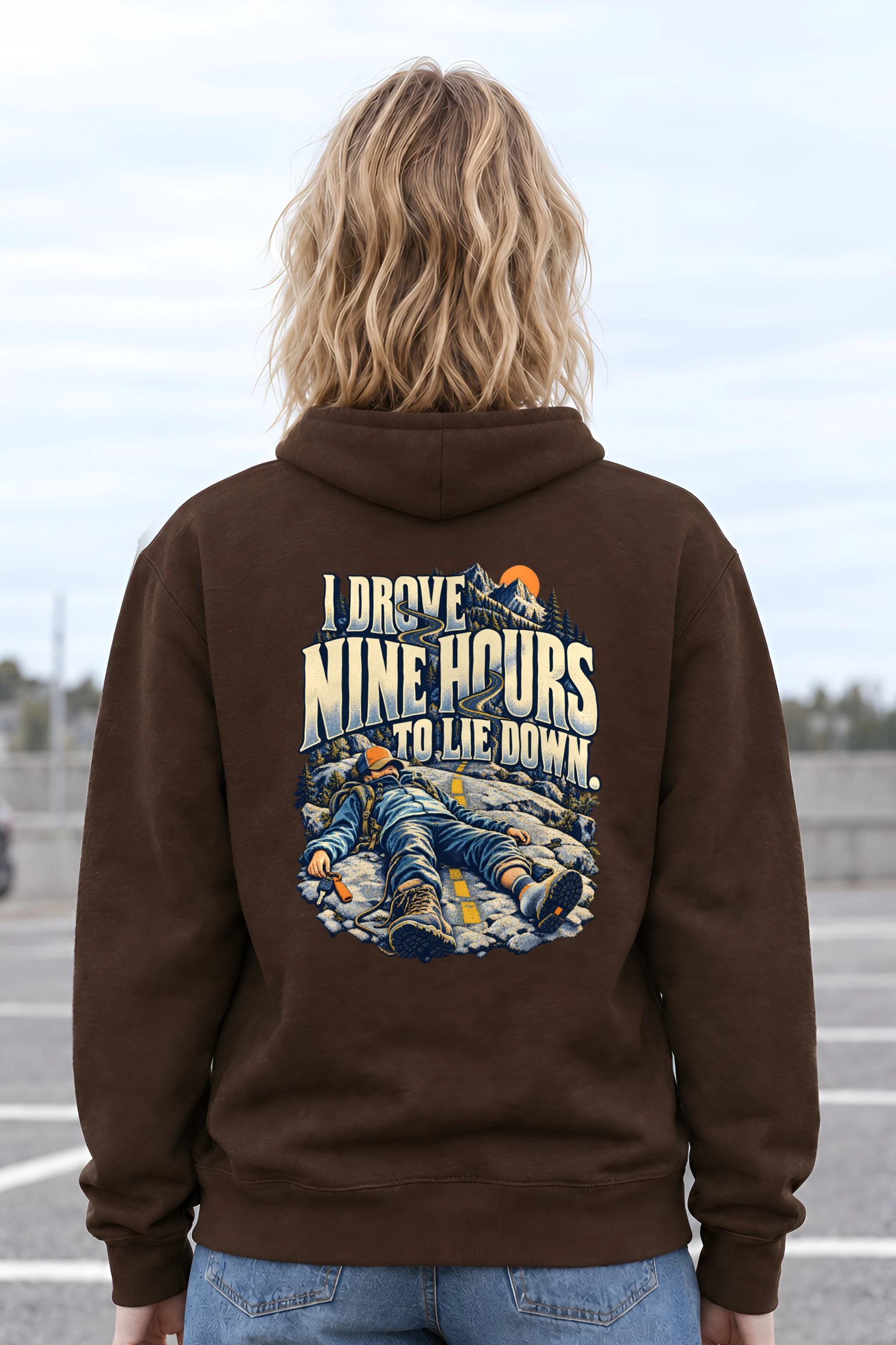 "Nine Hours Down" Unisex Pullover Hoodie
