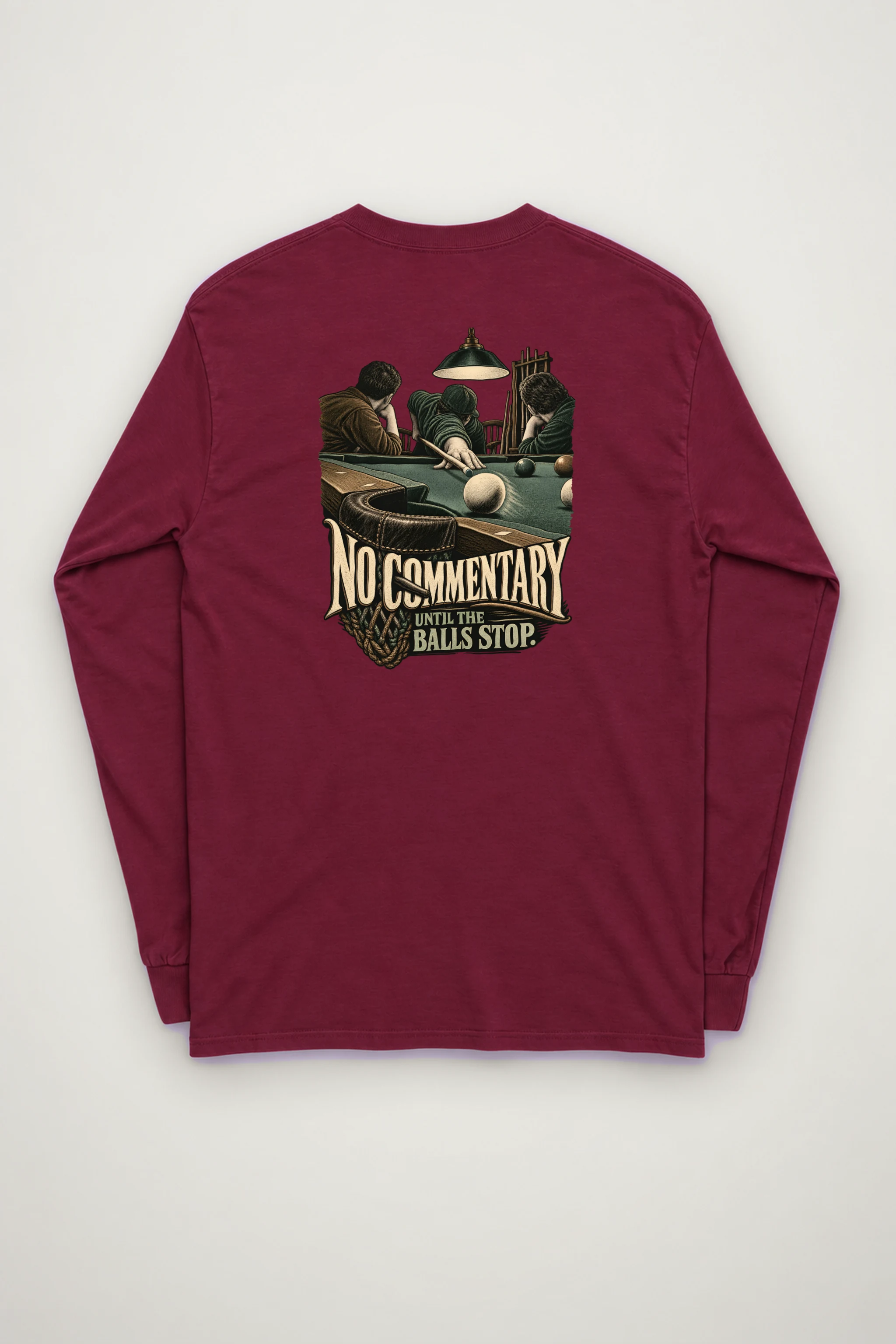 "No Commentary Until The Balls Stop" Unisex Longsleeve T-shirt