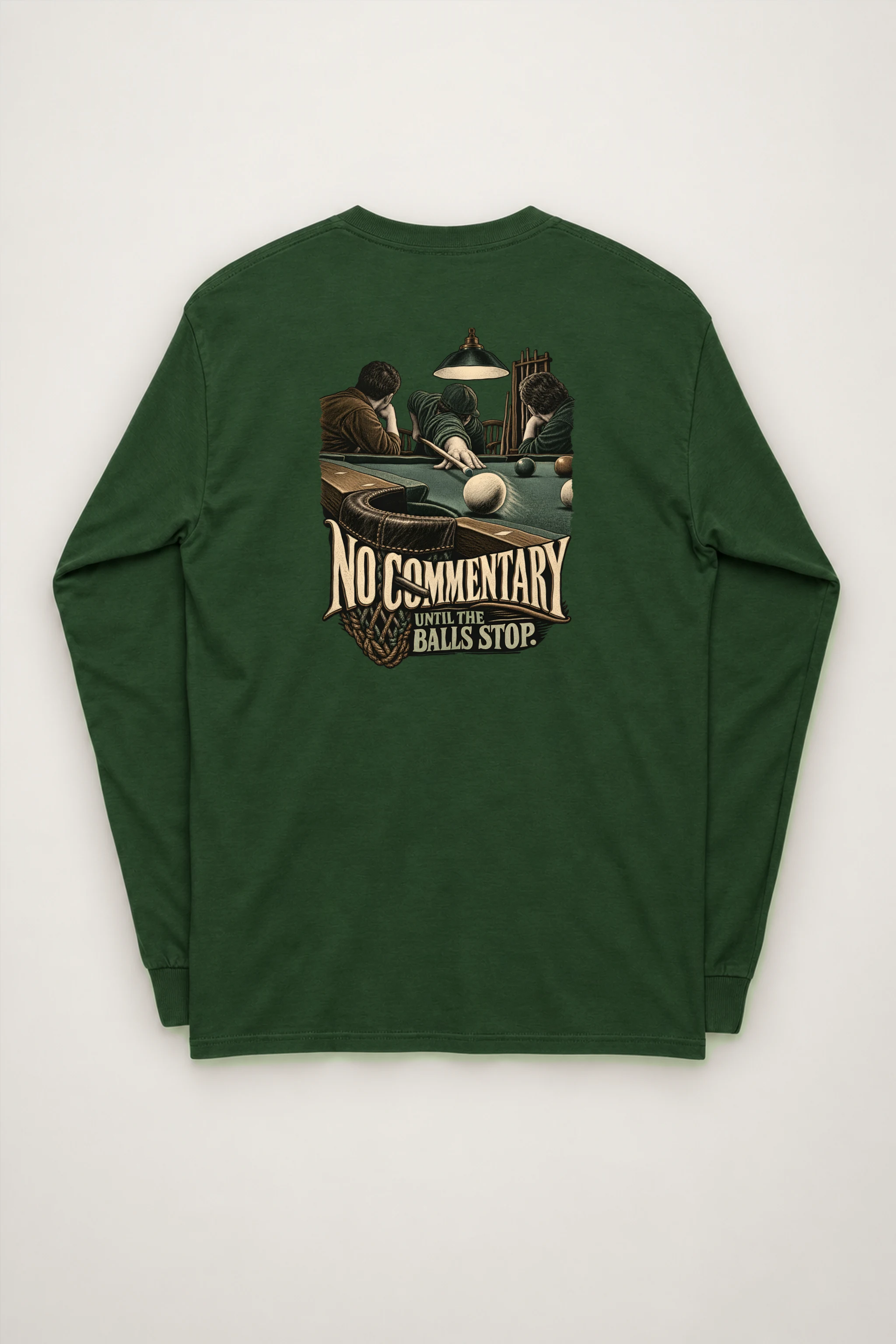 "No Commentary Until The Balls Stop" Unisex Longsleeve T-shirt