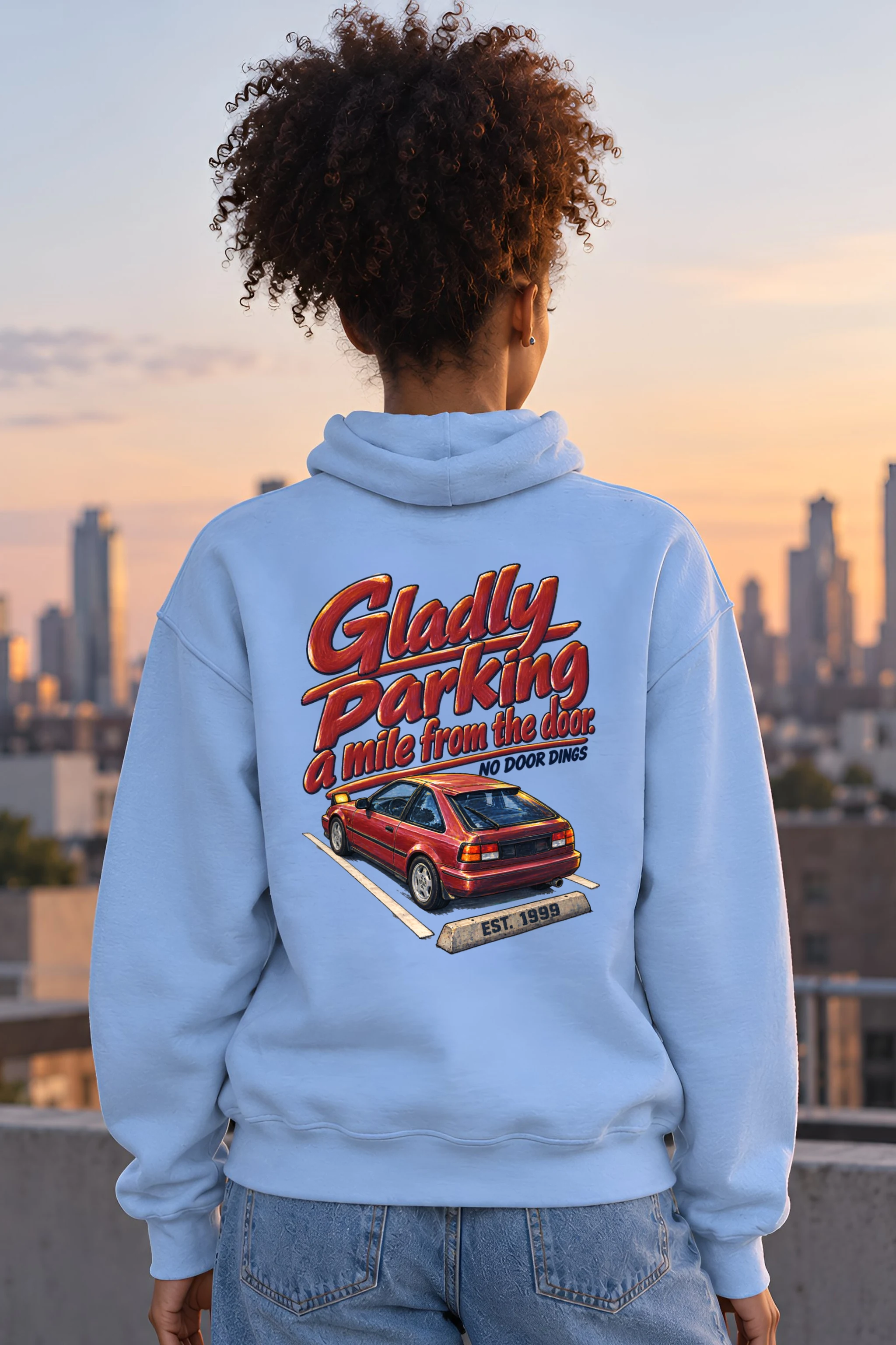 "No Door Dings" Unisex Pullover Hoodie