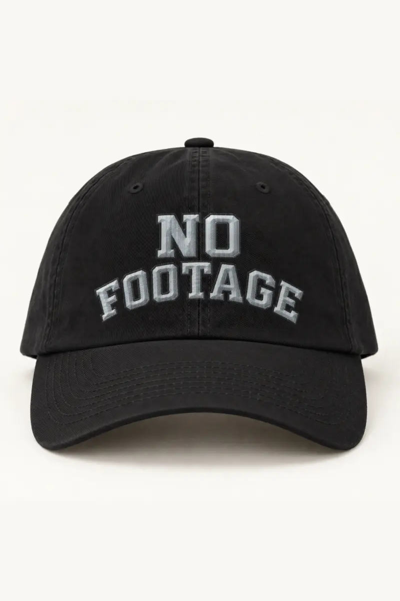 "No Footage" Classic Dad Hat · Embroidered