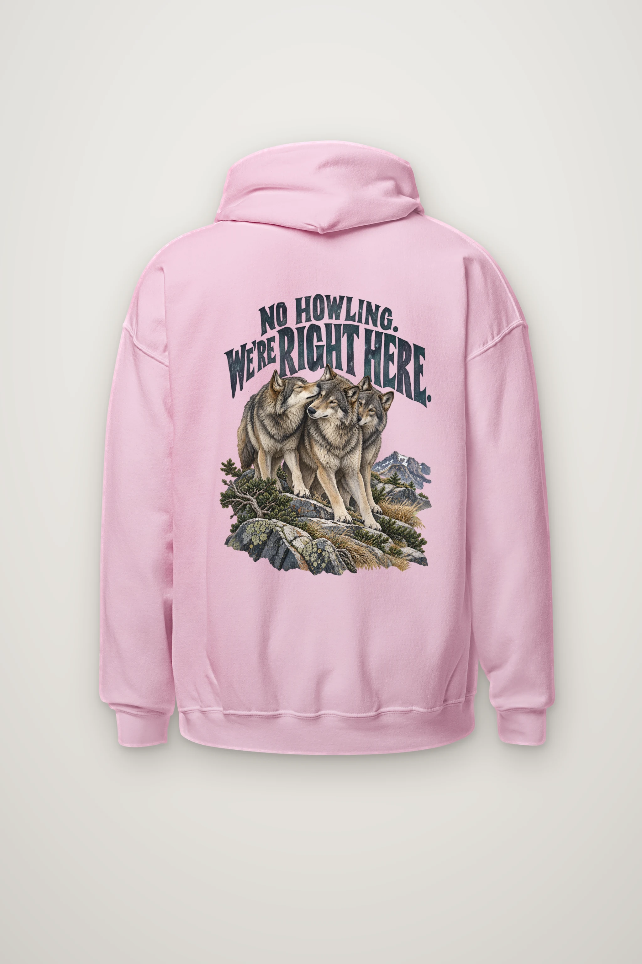 "No Howling, We're Right Here" Heavy Blend Unisex Pullover Hoodie