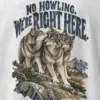 "No Howling. We're Right Here." Heavyweight Unisex Crewneck T-shirt