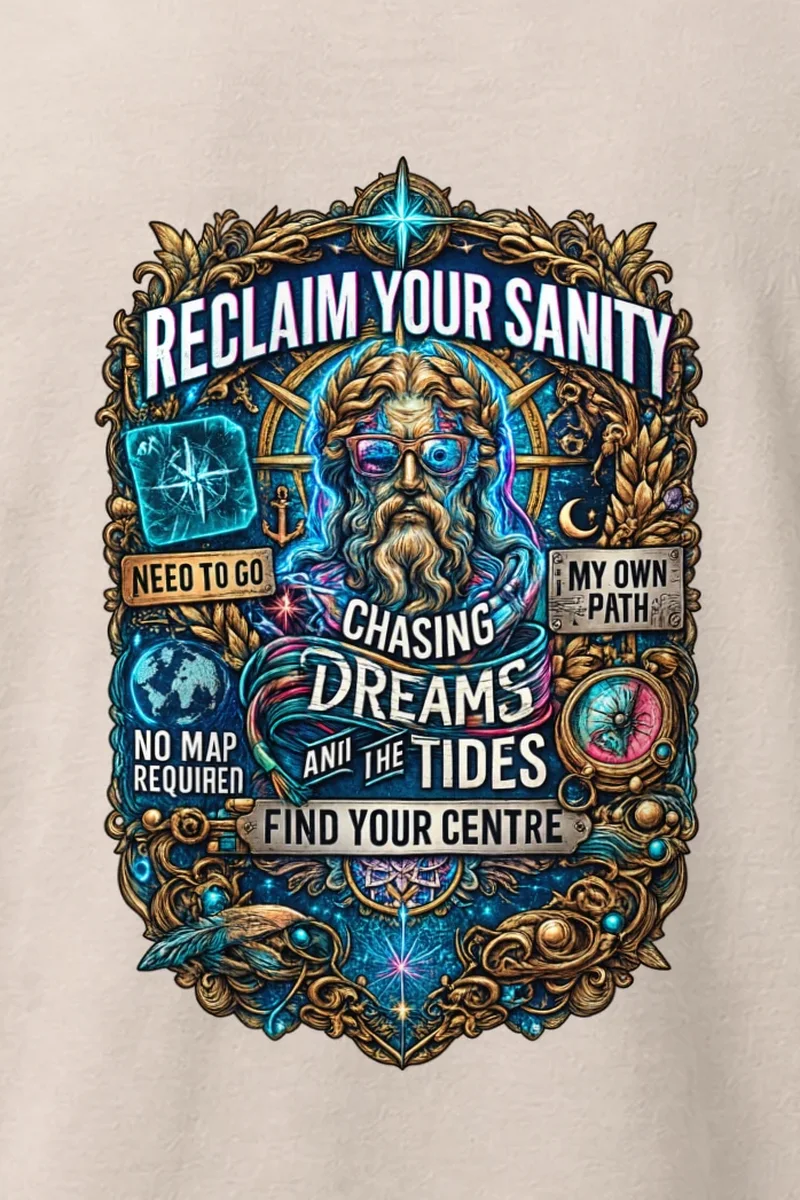 "No Map Required" Heavyweight Unisex Crewneck T-shirt