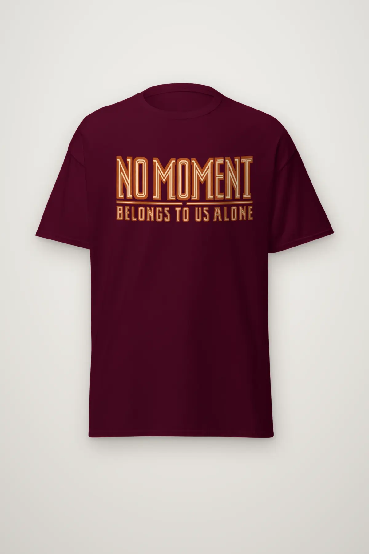 "No Moment Belongs to Us Alone" Heavyweight Unisex Crewneck T-shirt
