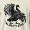 "No Need to Curtsy" Men's Oversized Heavyweight Crewneck T-Shirt