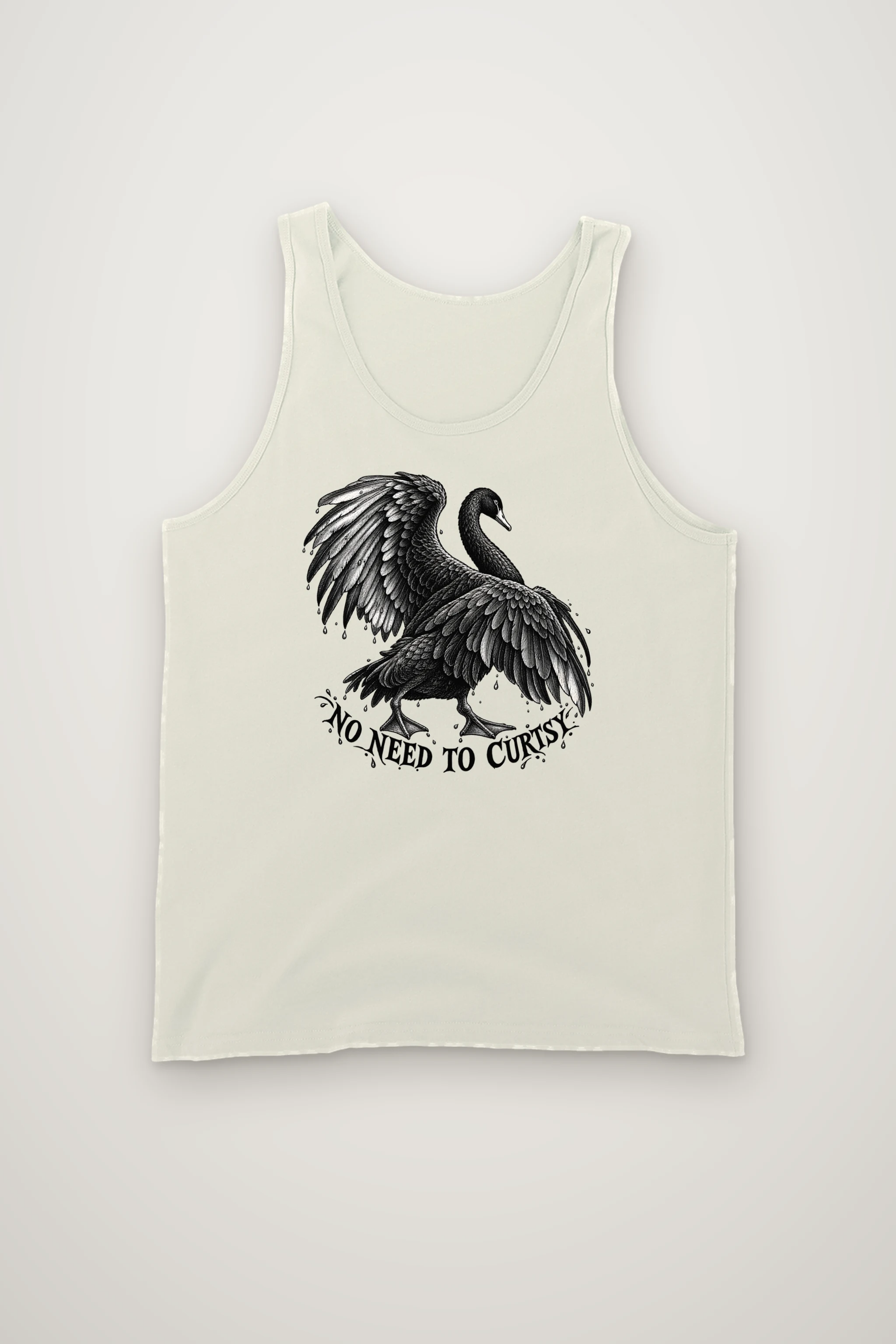 "No Need to Curtsy" Unisex Jersey Tank