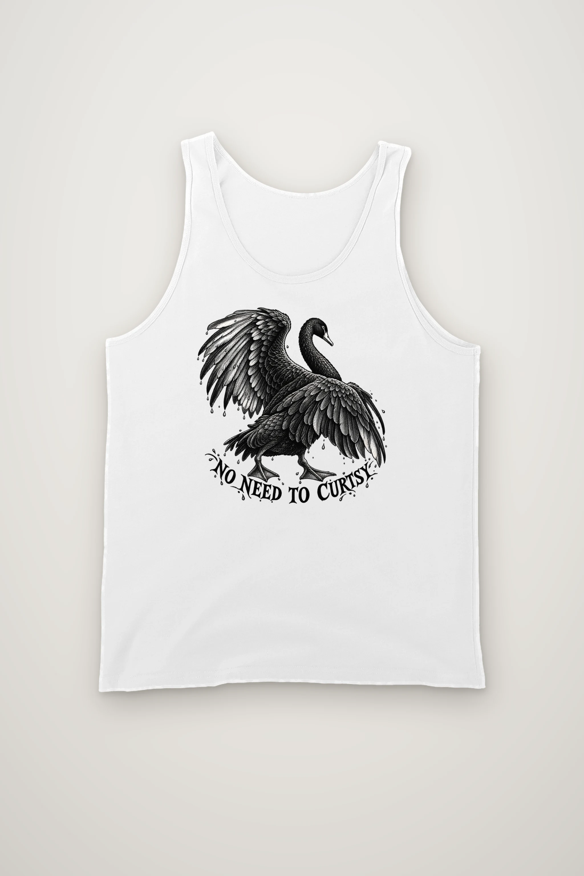 "No Need to Curtsy" Unisex Jersey Tank