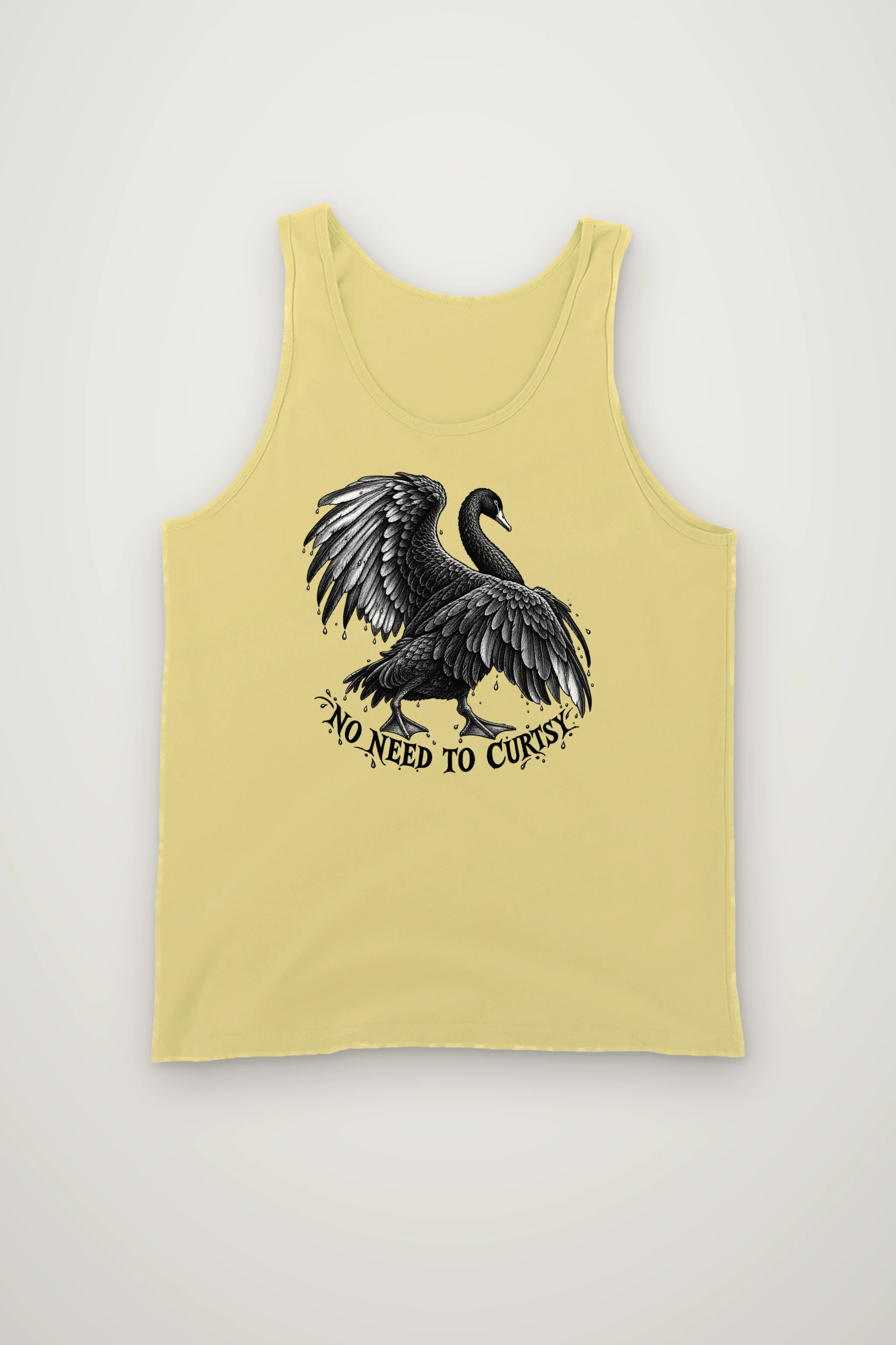 "No Need to Curtsy" Unisex Jersey Tank