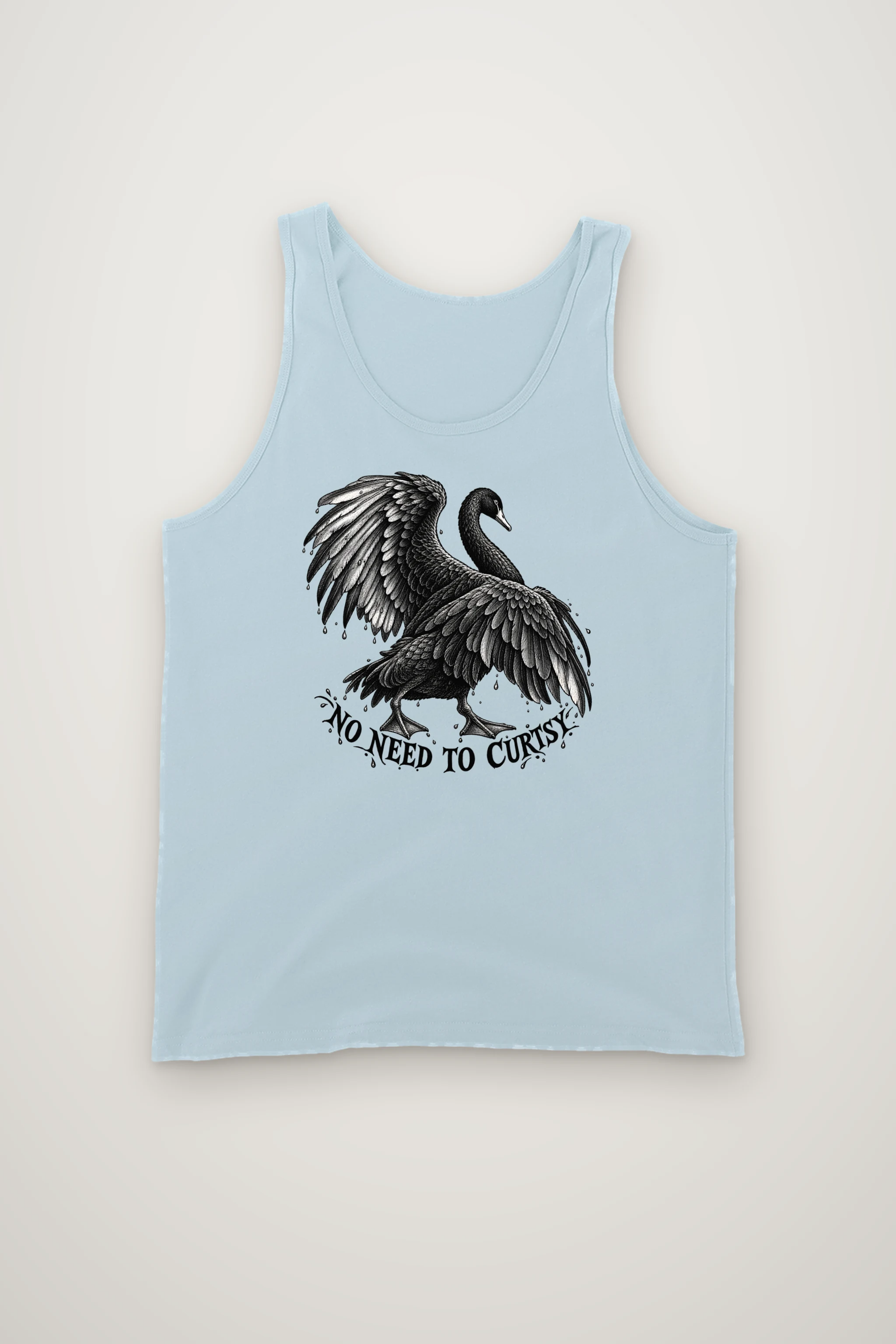 "No Need to Curtsy" Unisex Jersey Tank