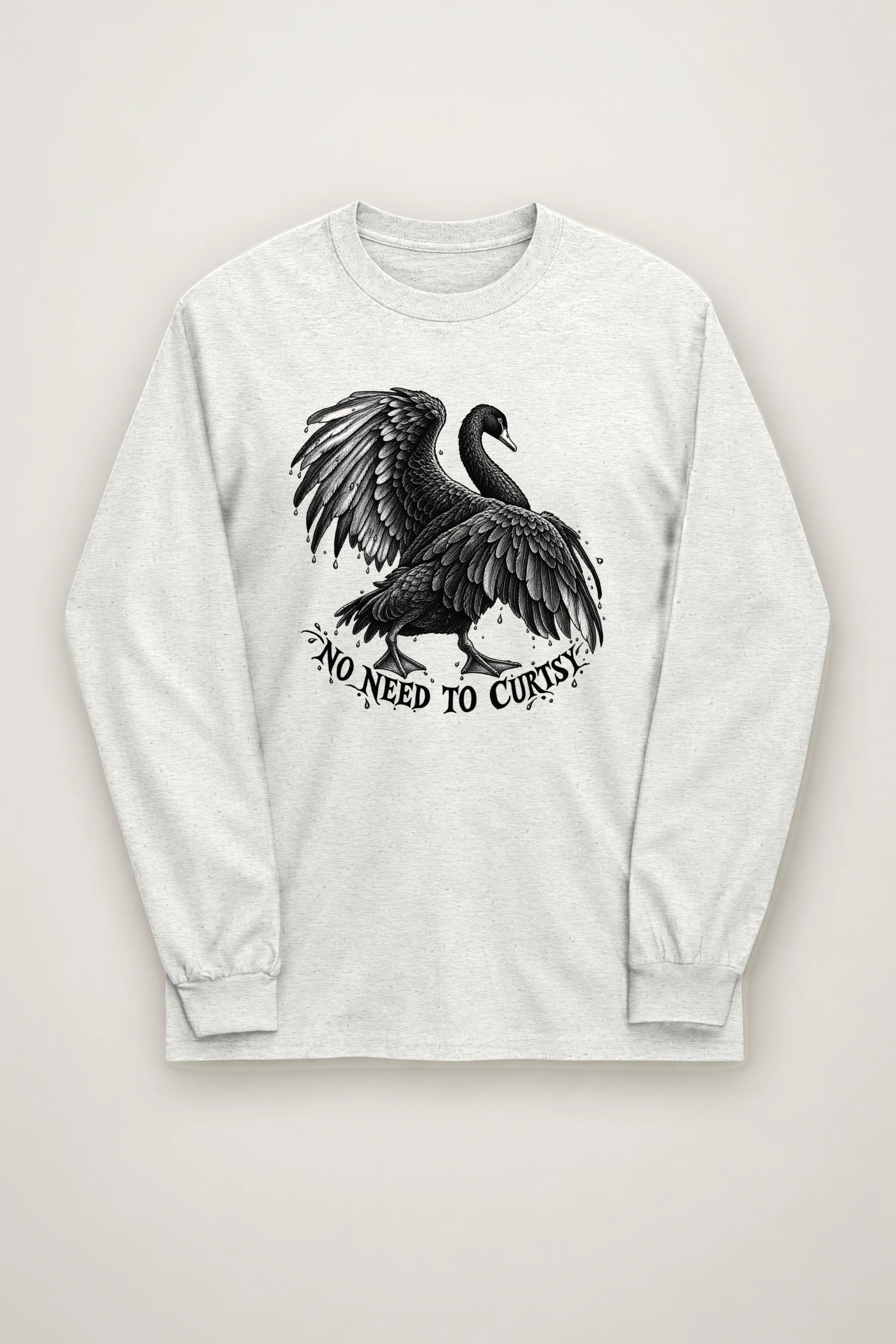 "No Need to Curtsy" Unisex Longsleeve T-shirt