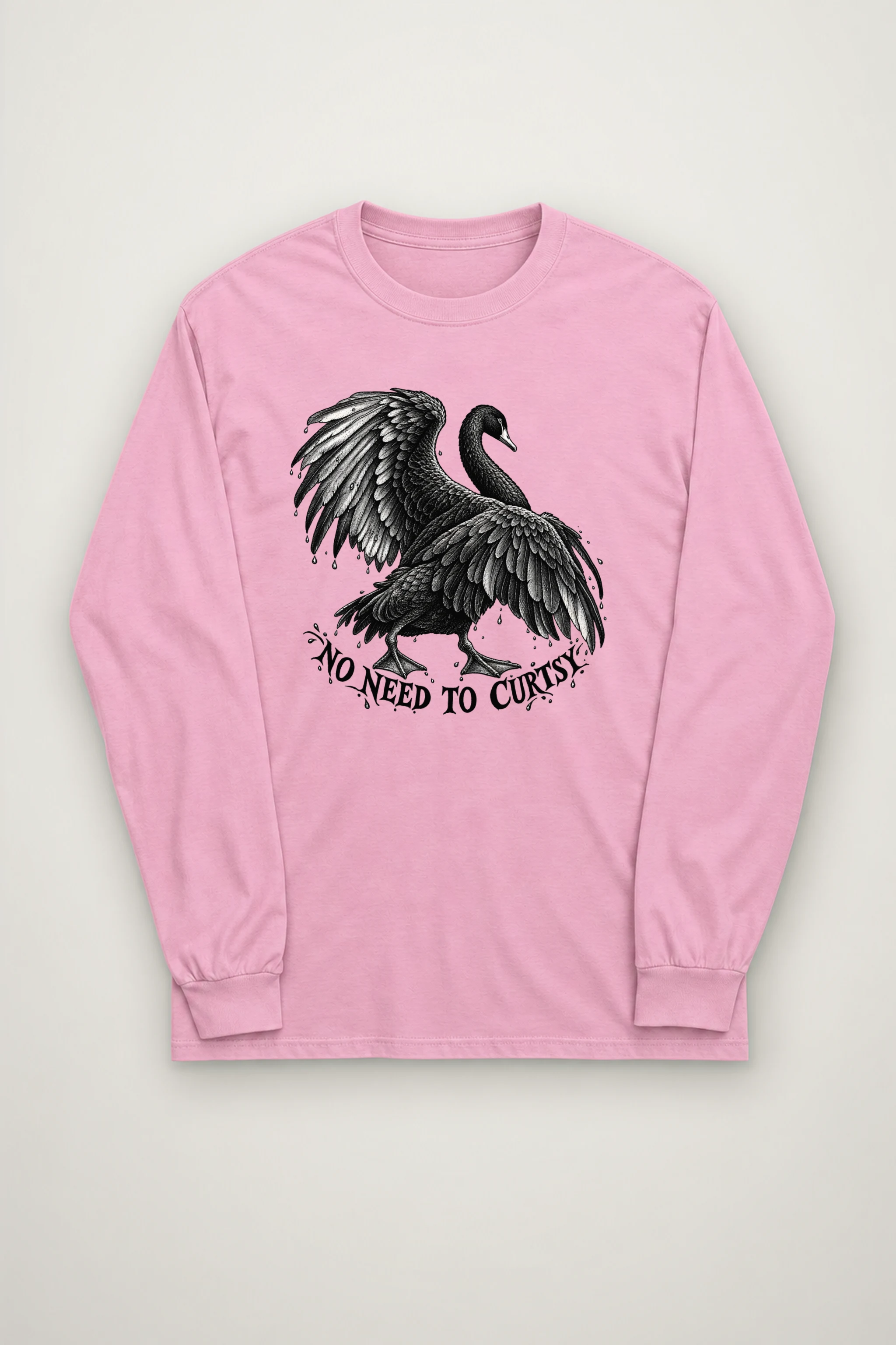 "No Need to Curtsy" Unisex Longsleeve T-shirt