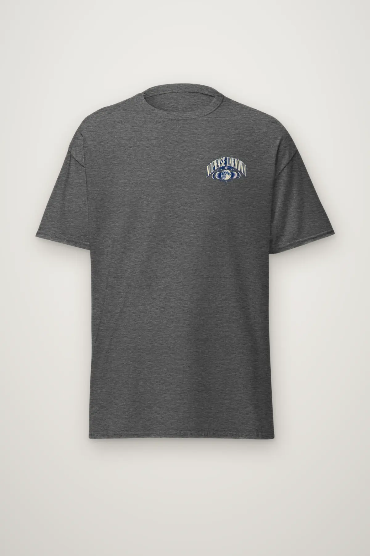 "NO PHASE UNKNOWN" Heavyweight Unisex Crewneck T-shirt