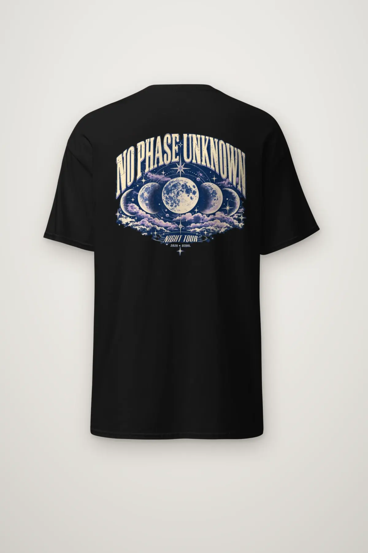 "NO PHASE UNKNOWN" Heavyweight Unisex Crewneck T-shirt
