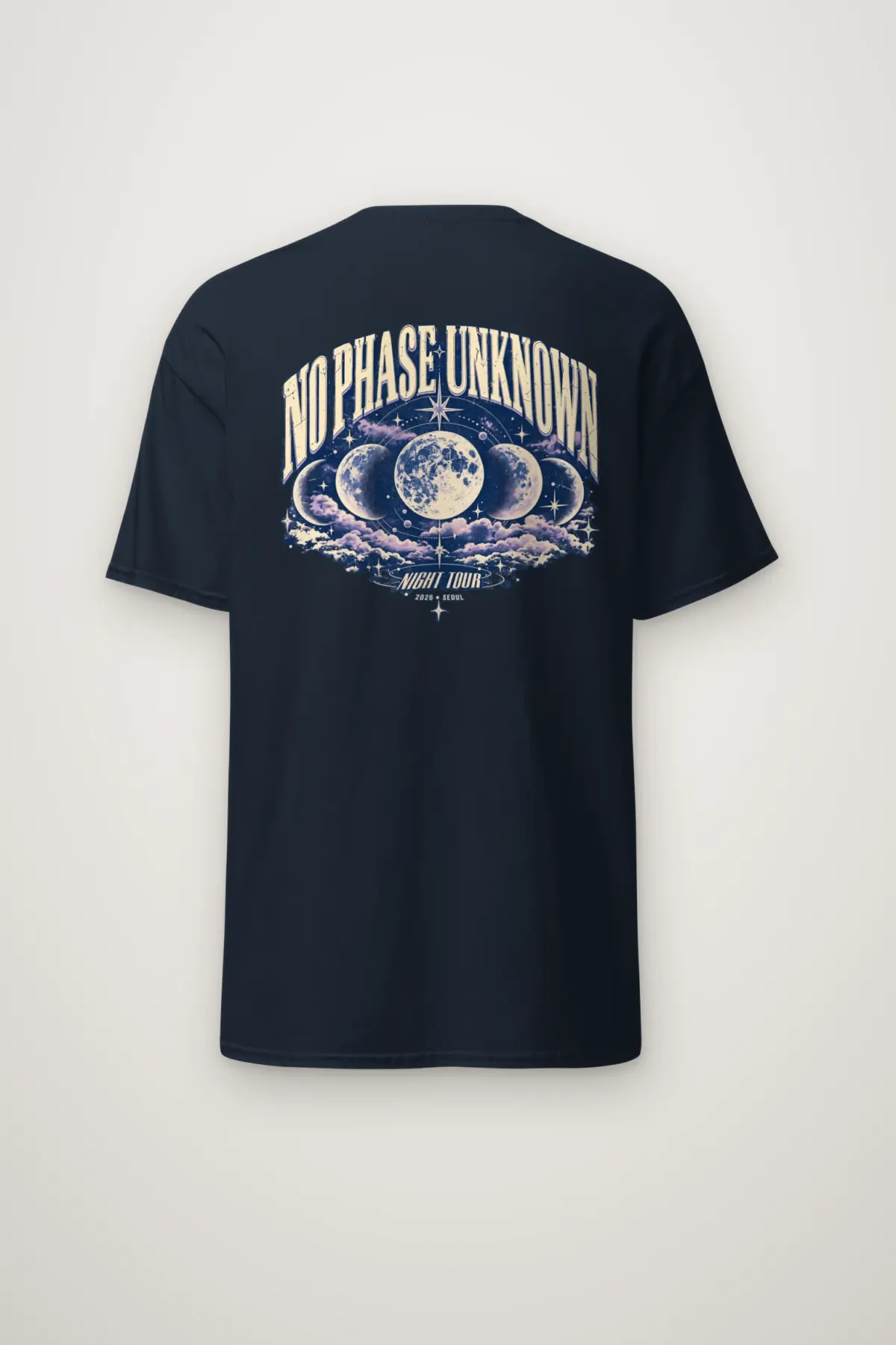 "NO PHASE UNKNOWN" Heavyweight Unisex Crewneck T-shirt
