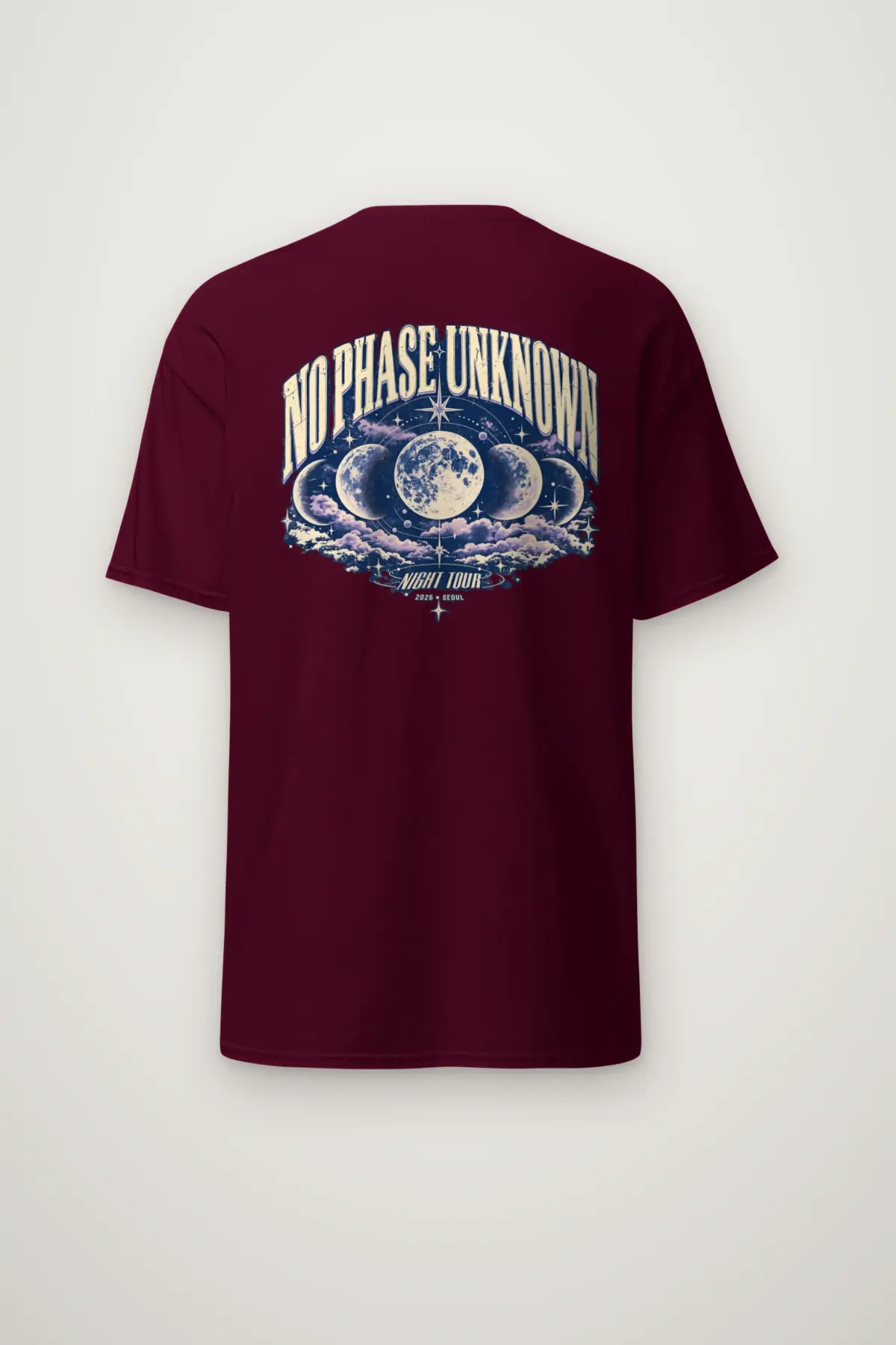 "NO PHASE UNKNOWN" Heavyweight Unisex Crewneck T-shirt