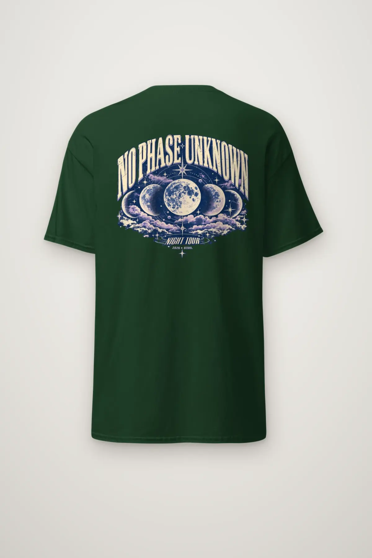 "NO PHASE UNKNOWN" Heavyweight Unisex Crewneck T-shirt