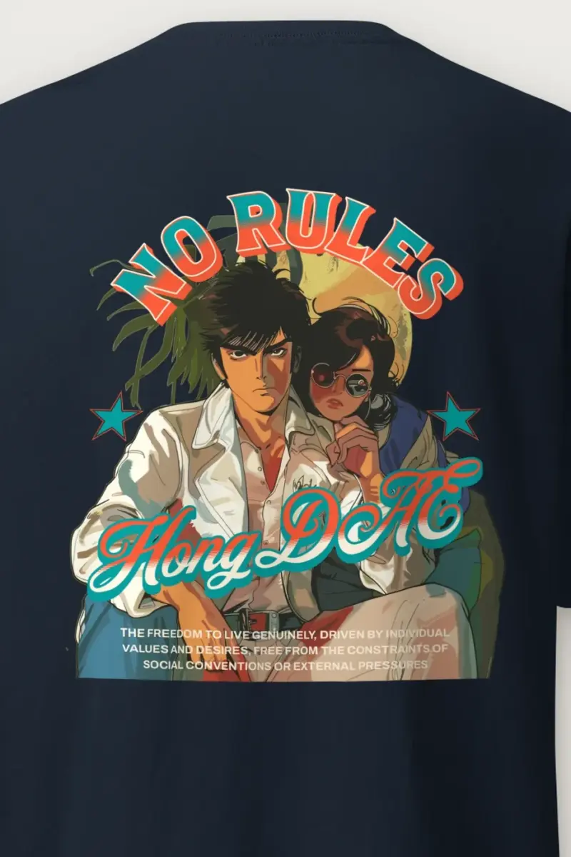 "No Rules" Heavyweight Unisex Crewneck T-shirt