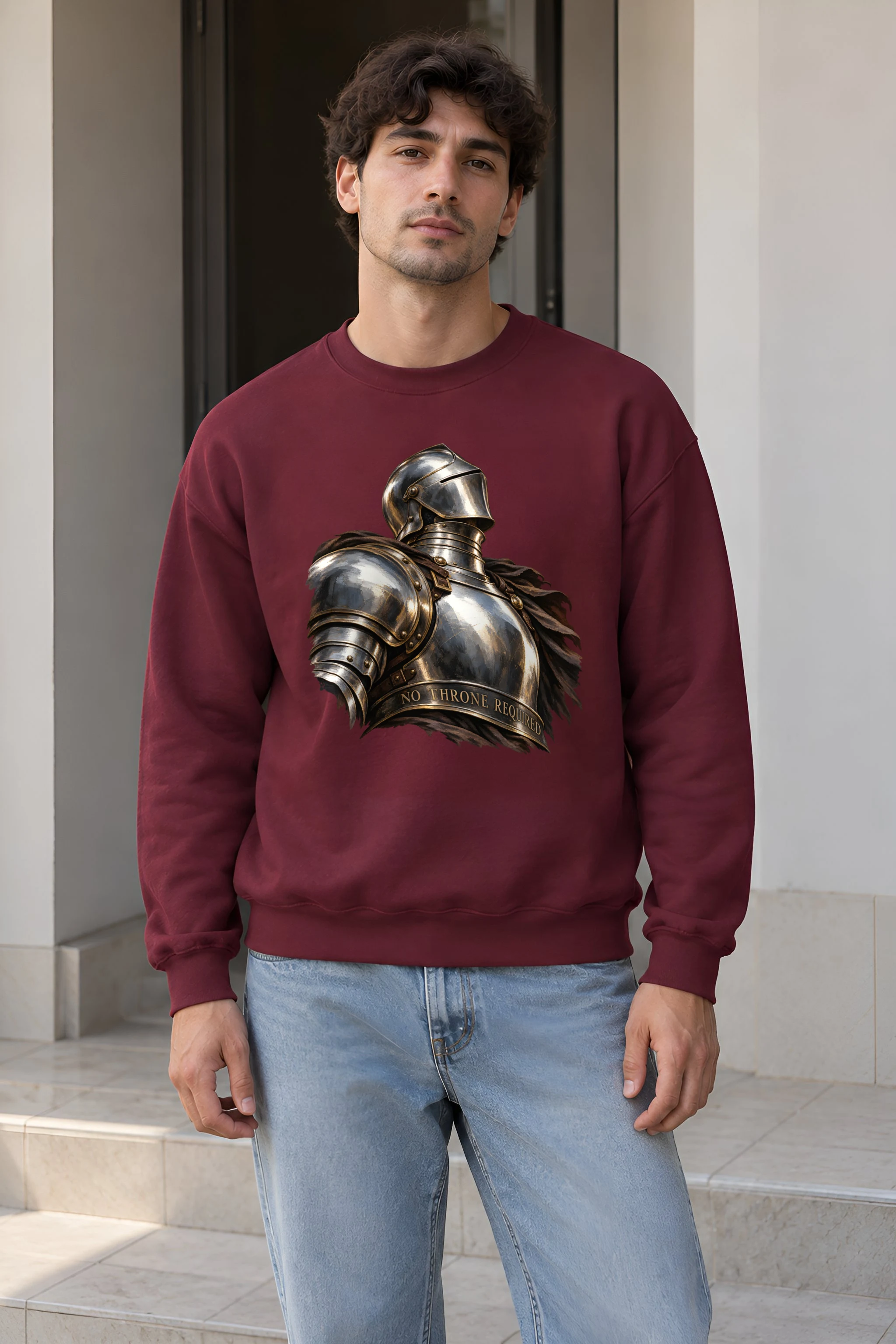 "No Throne Required" Heavy Blend Unisex Crewneck Sweatshirt