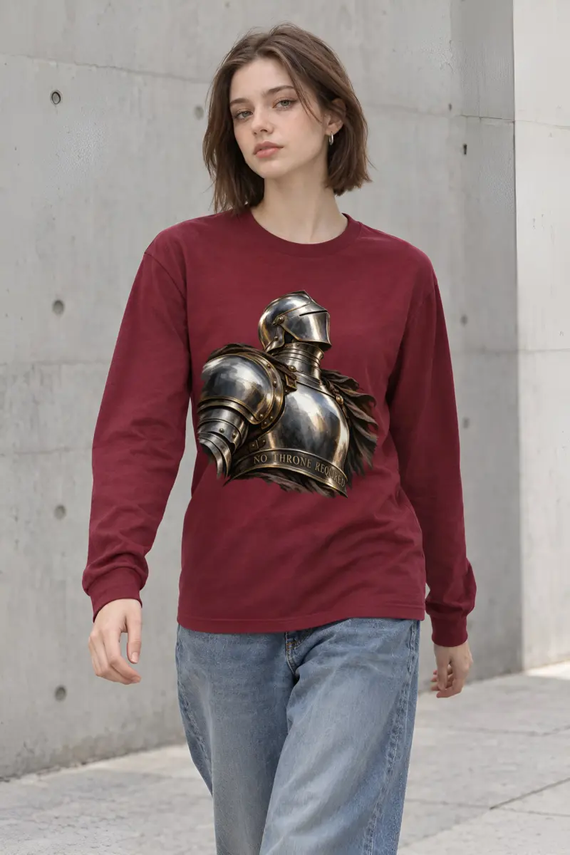 "No Throne Required" Unisex Longsleeve T-shirt