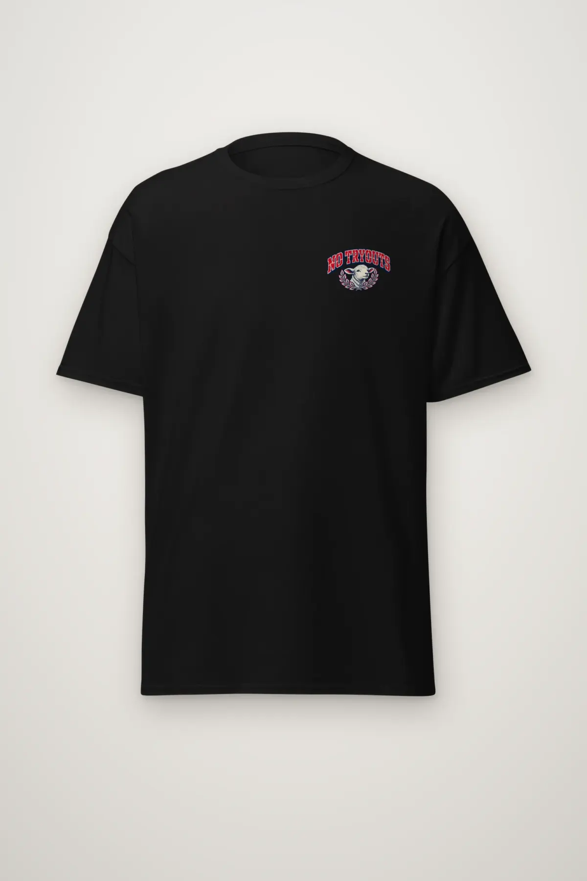 "No Tryouts Grace" Heavyweight Unisex Crewneck T-shirt