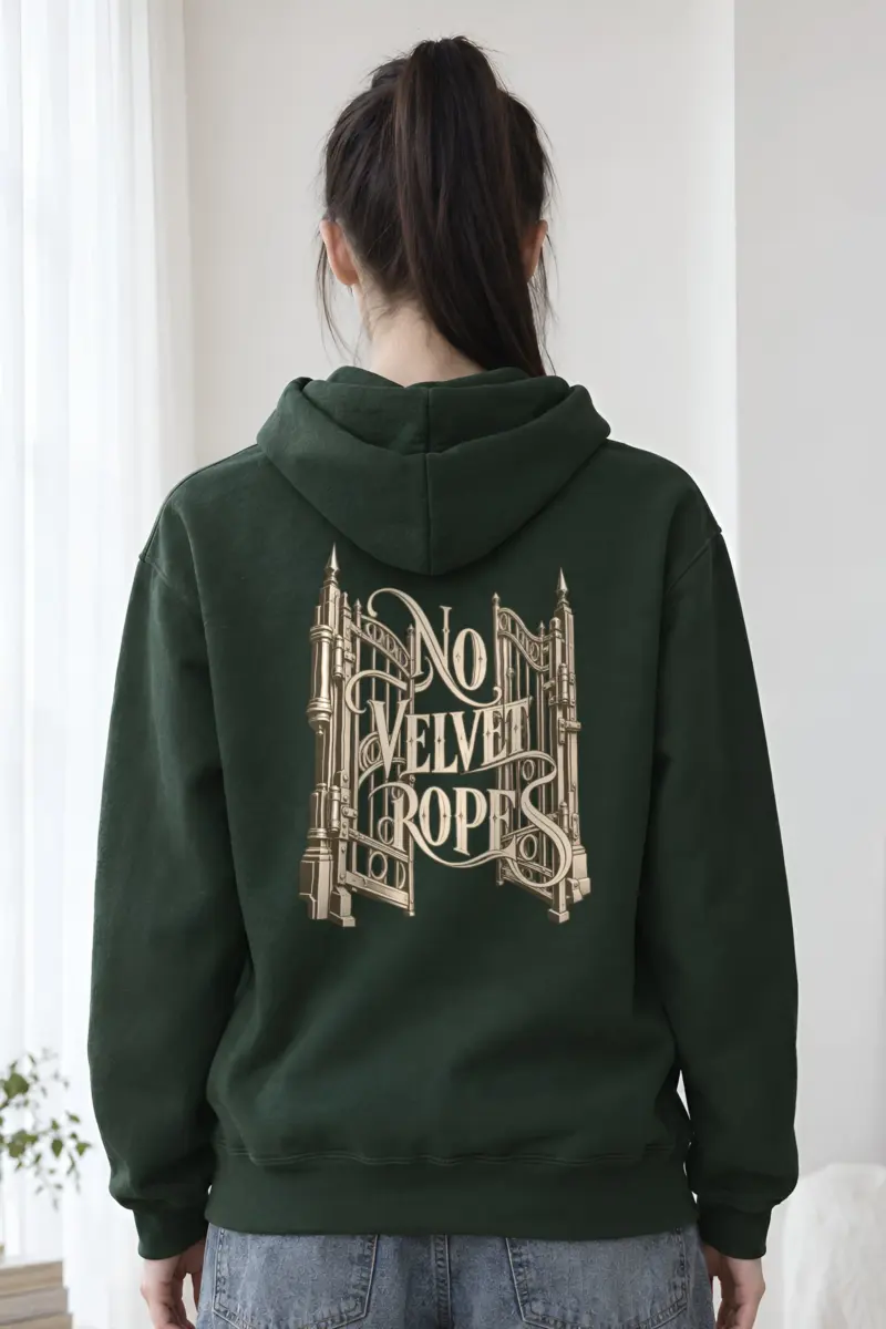 “No Velvet Ropes” Heavy Blend Unisex Pullover Hoodie