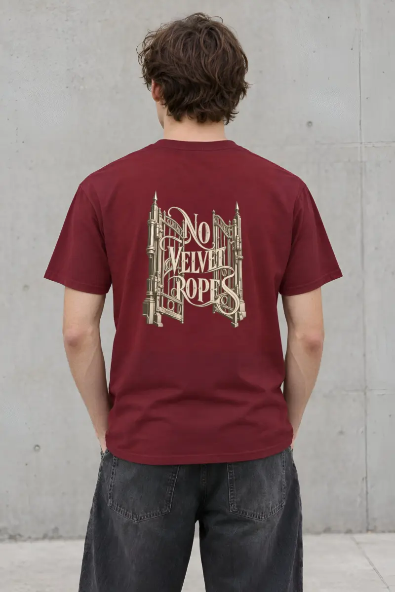 "No Velvet Ropes" Heavyweight Unisex Crewneck T-shirt