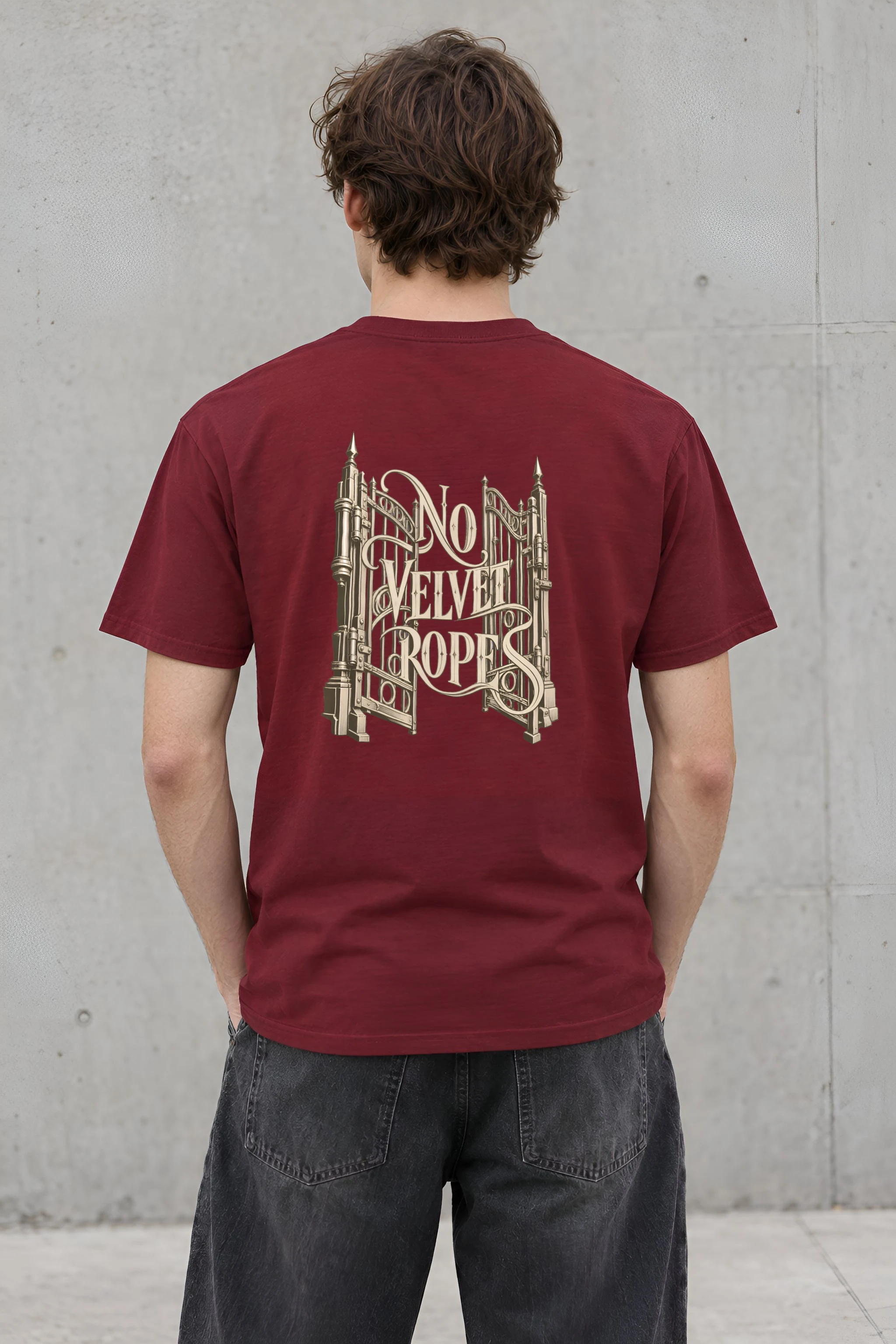 "No Velvet Ropes" Heavyweight Unisex Crewneck T-shirt