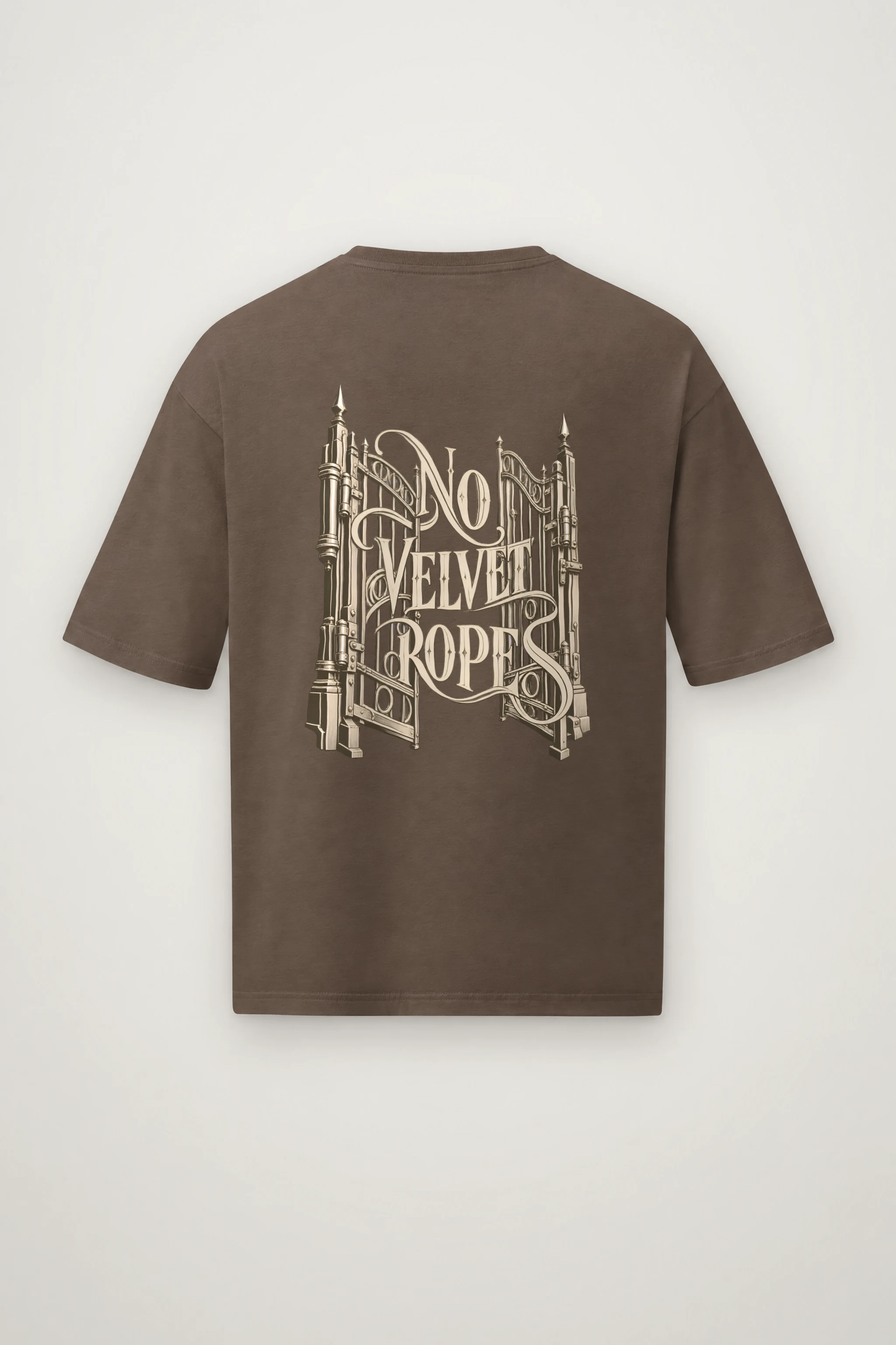 "No Velvet Ropes" Men's Oversized Heavyweight Crewneck T-Shirt